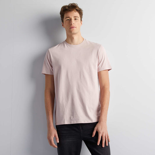 T-shirt uni pur coton +1m90 LILAS PâLE