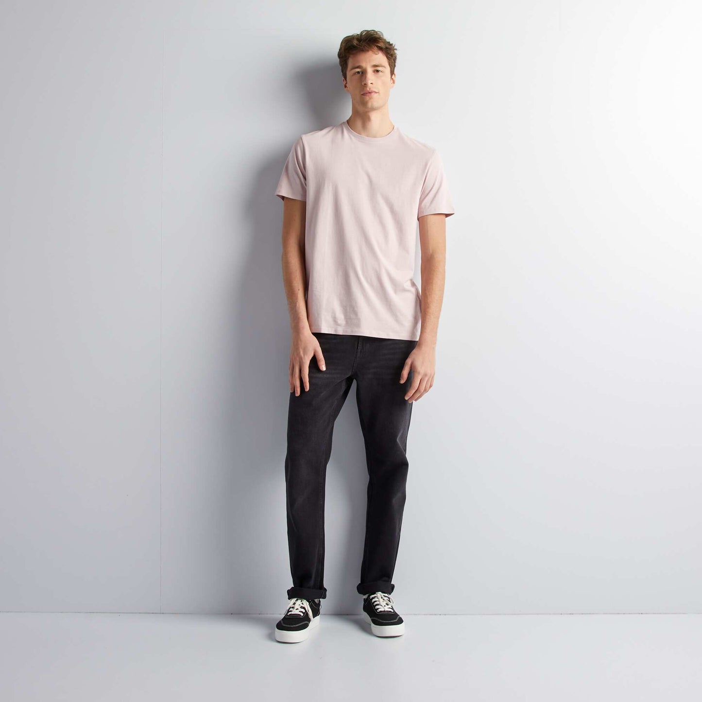 T-shirt uni pur coton +1m90 LILAS PâLE