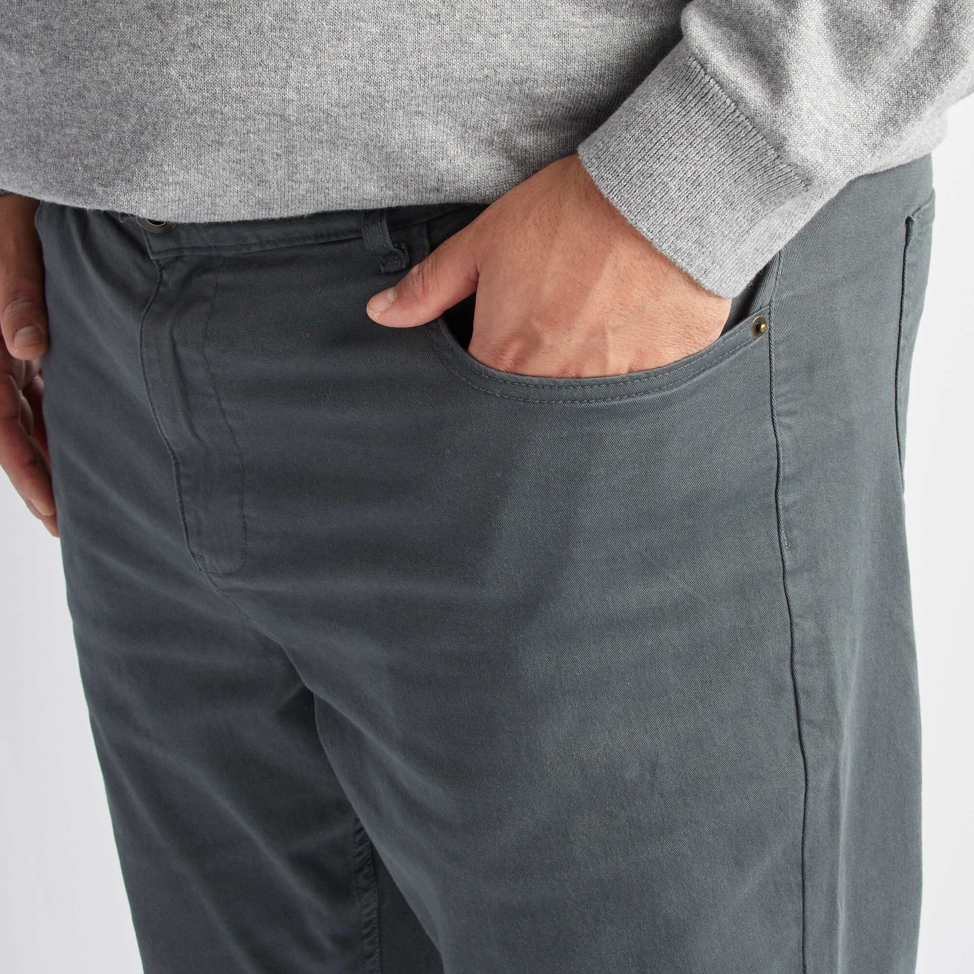 Pantalon slim - L32 Vert
