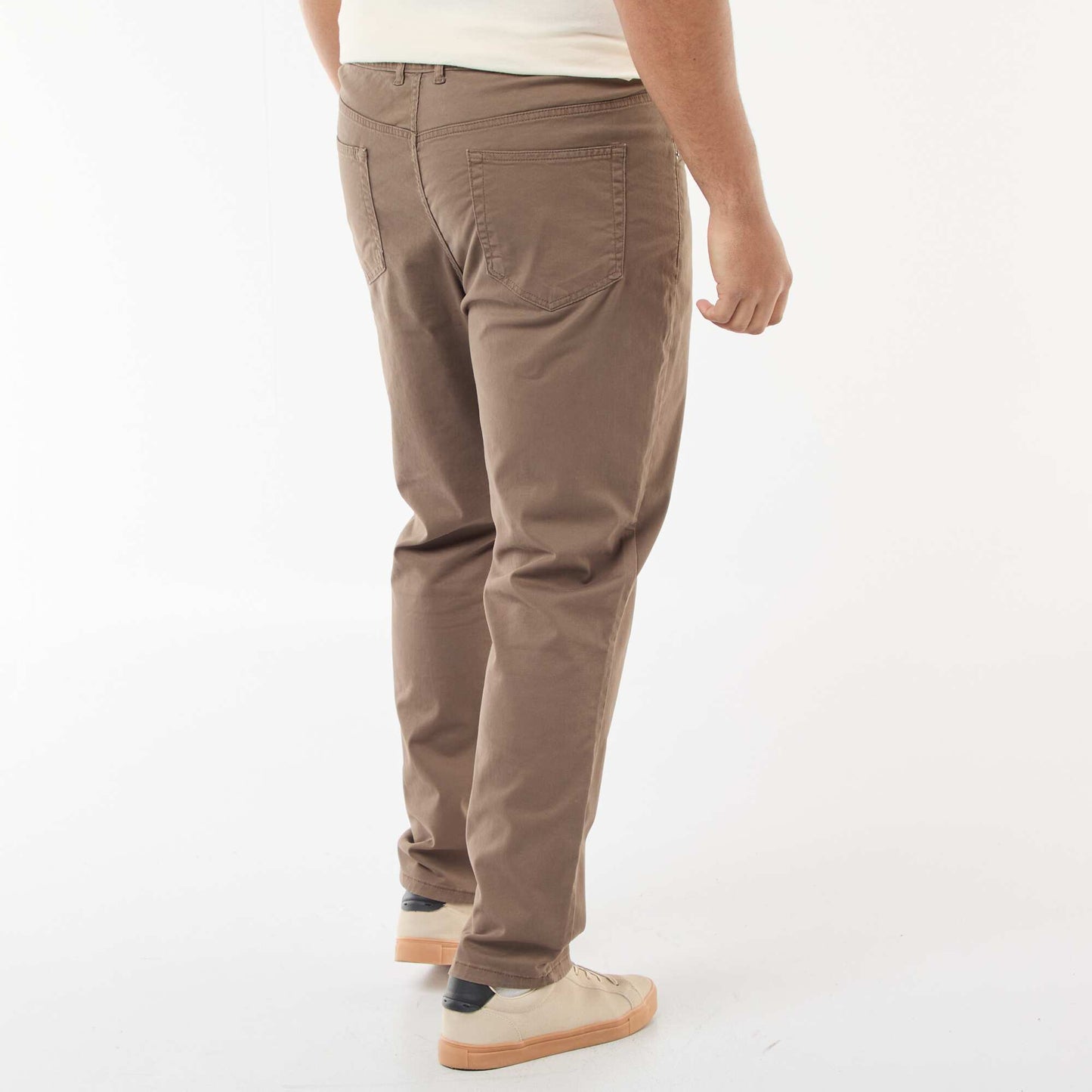 Pantalon slim - L32 MARRON