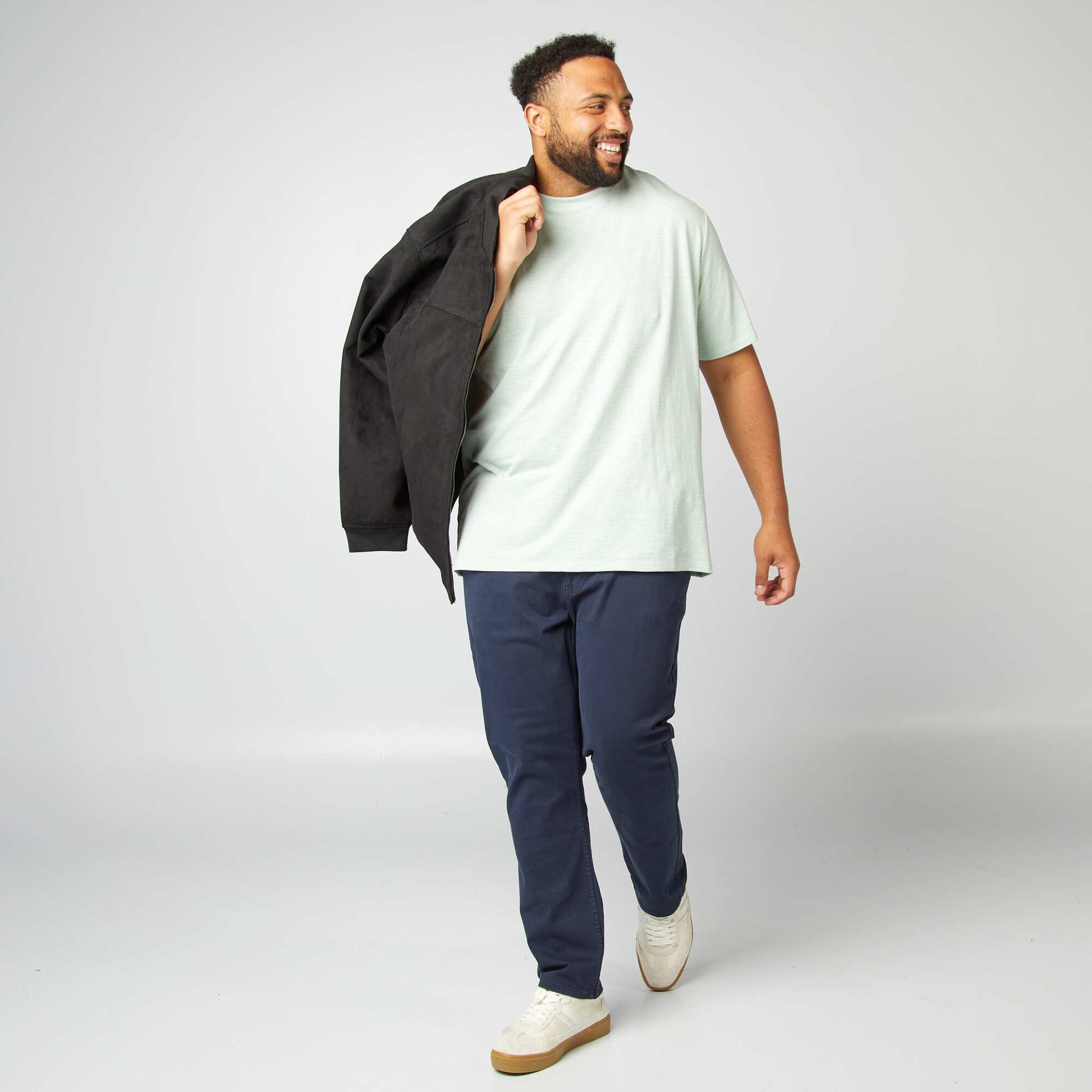 Pantalon slim - L32 BLEU MARINE