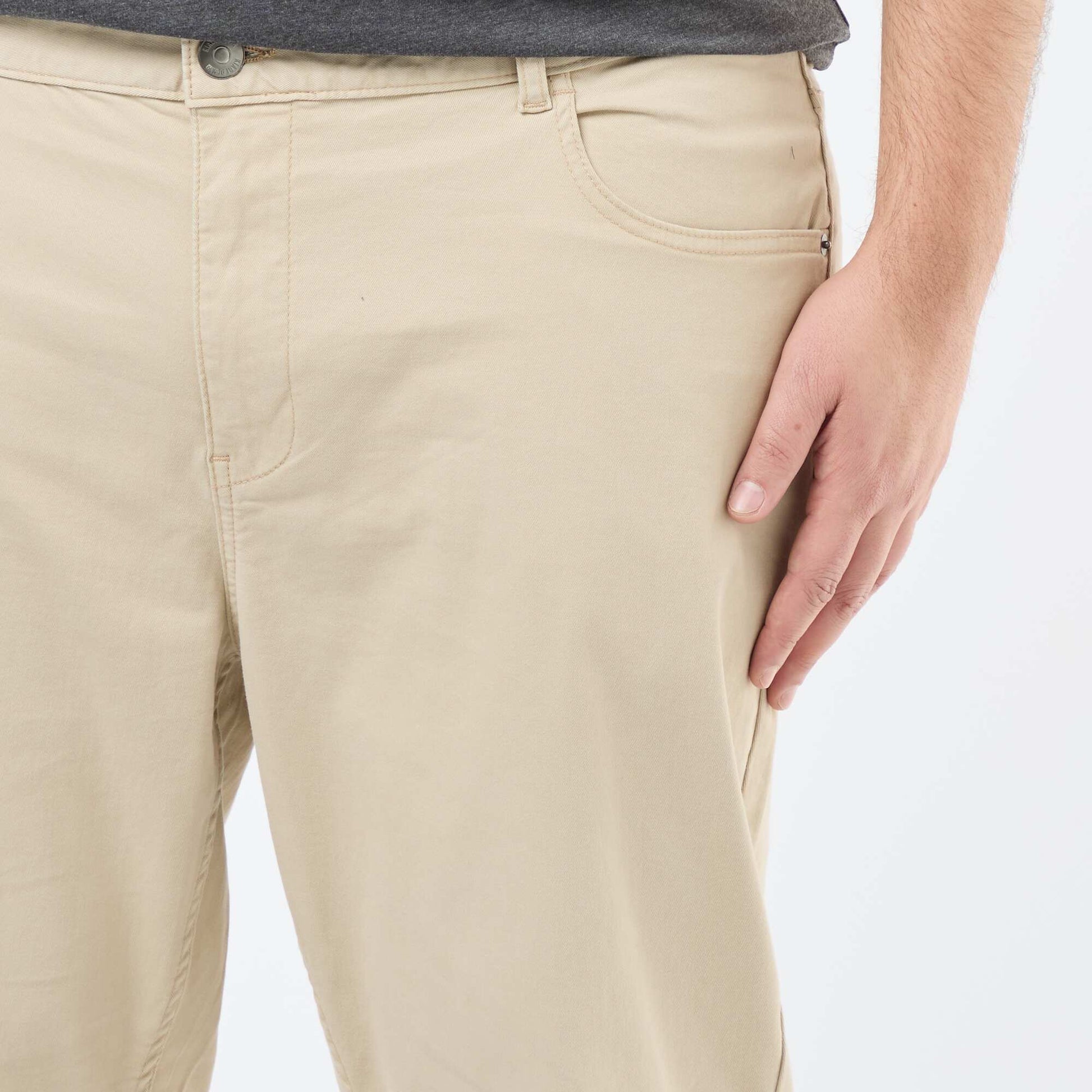 Pantalon slim - L32 BEIGE
