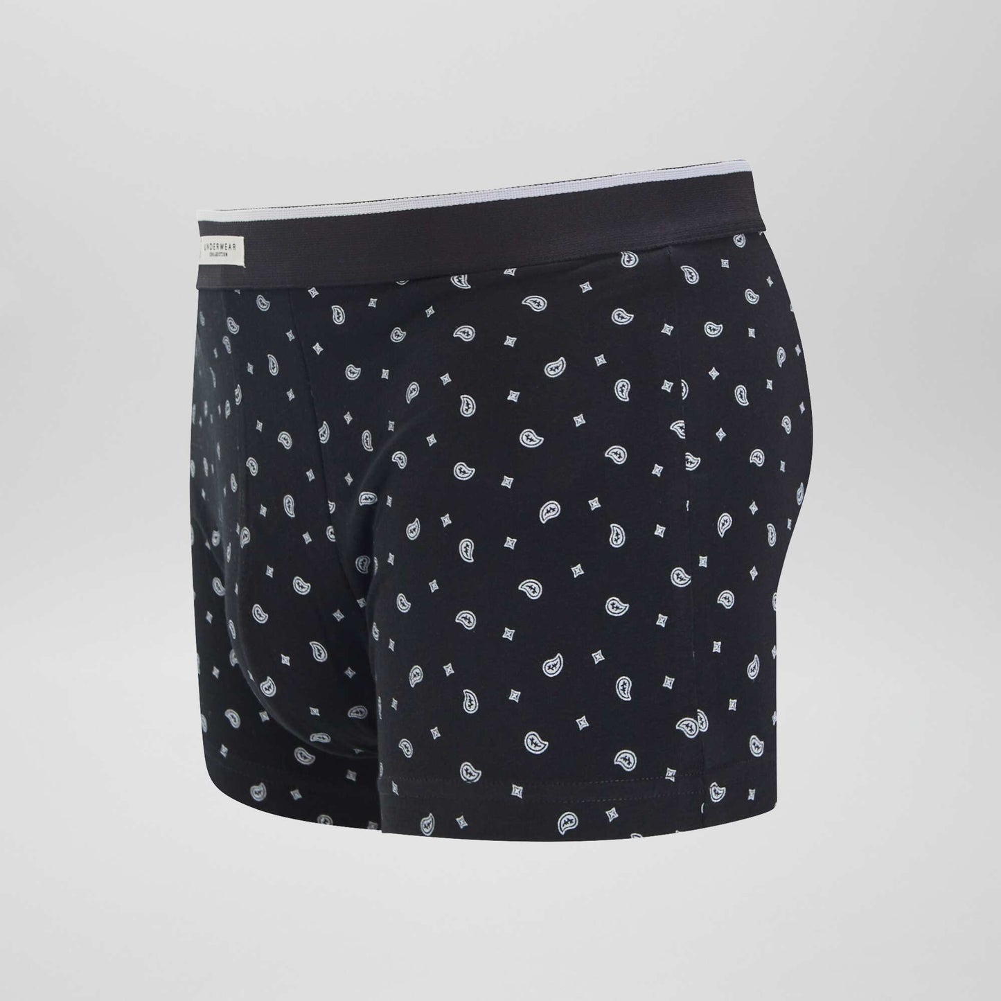 Lot 3 boxers stretch Noir/gris