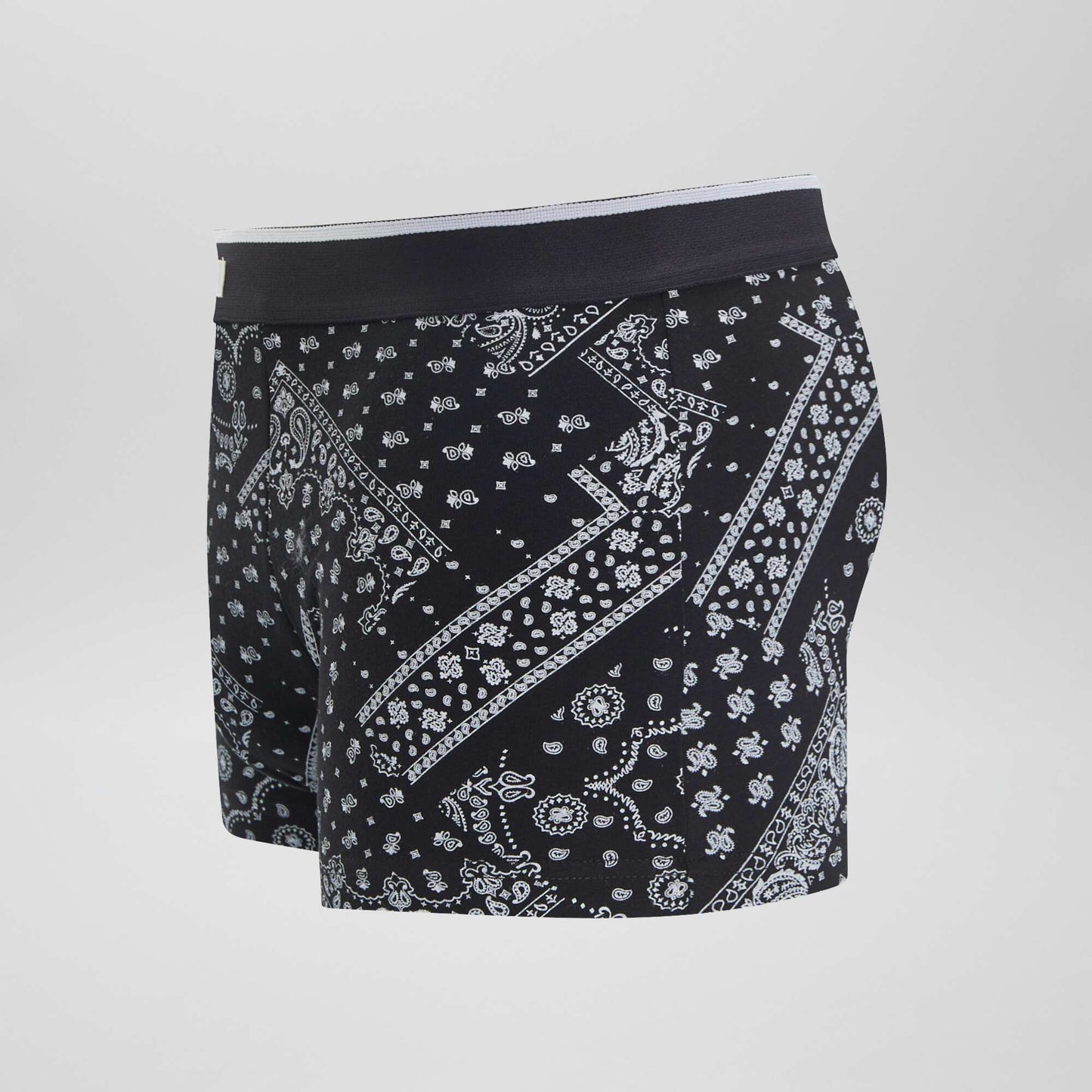 Lot 3 boxers stretch Noir/gris