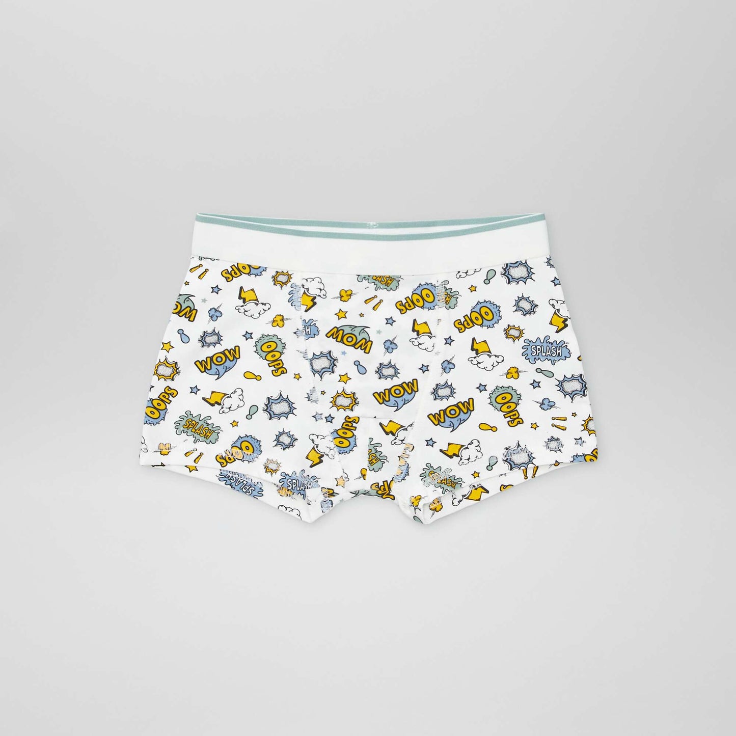 Lot de 3 boxers Blanc/bleu marine/beige
