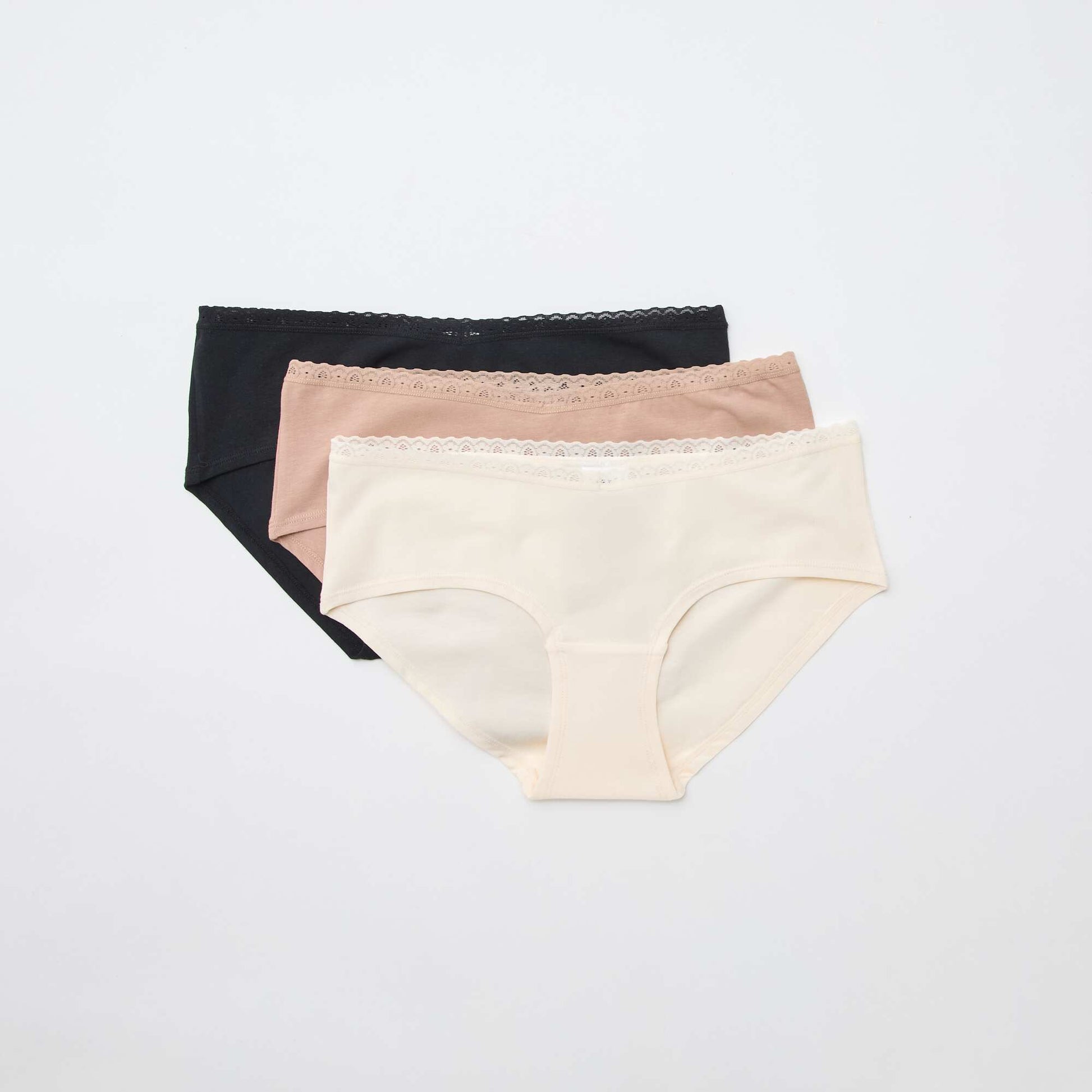 Lot de 3 shorties maternité MARRON