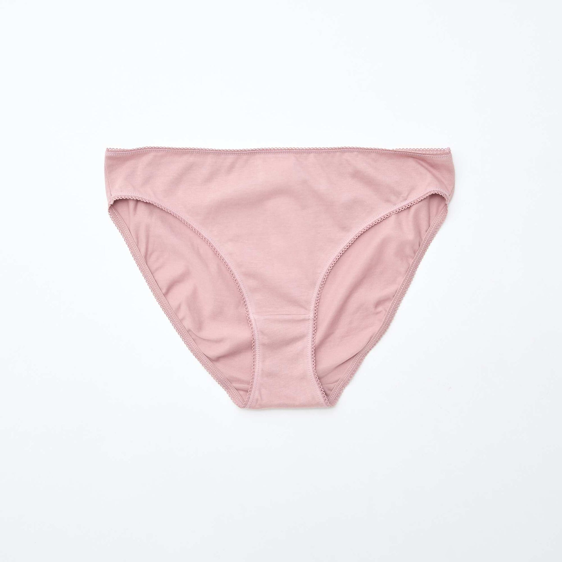 Lot de 5 culottes coton uni ROSE