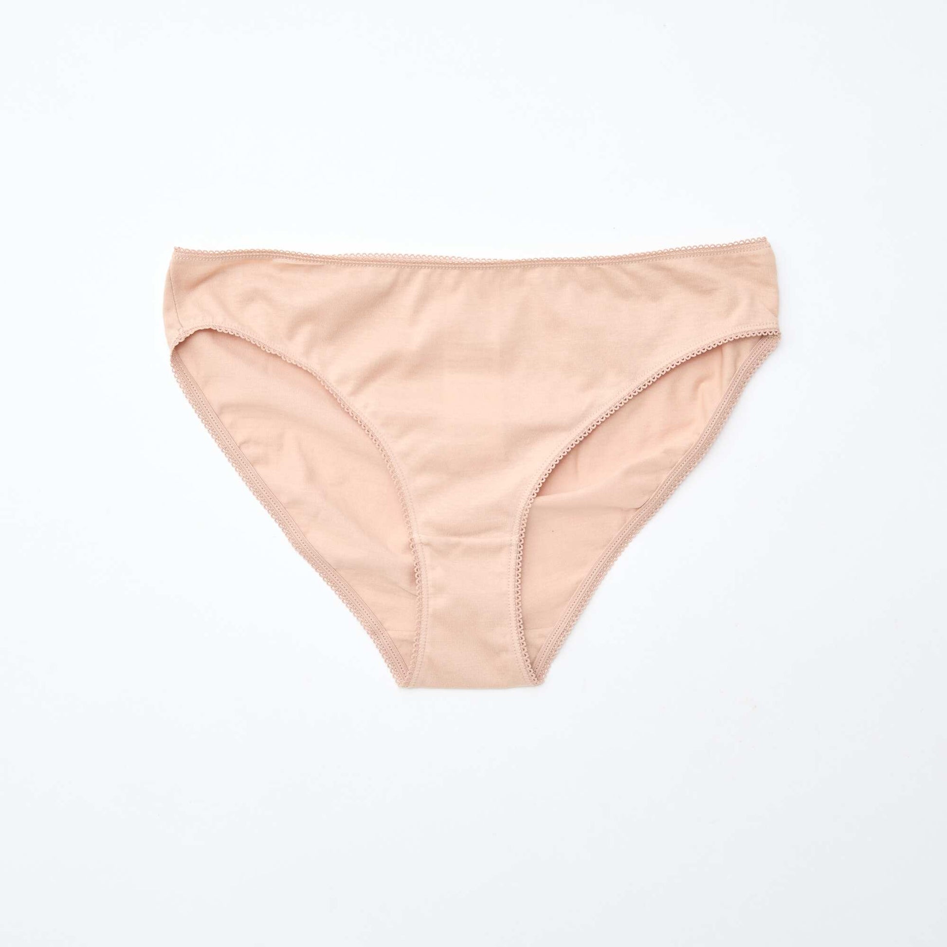 Lot de 5 culottes coton uni MARRON
