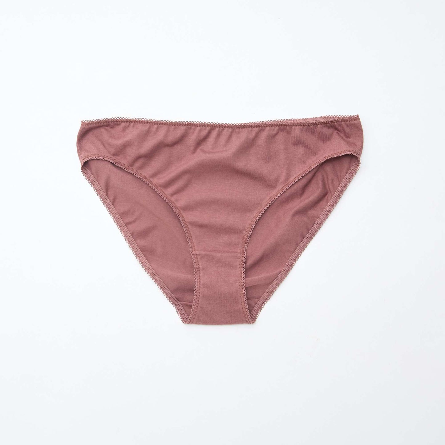 Lot de 5 culottes coton uni MARRON