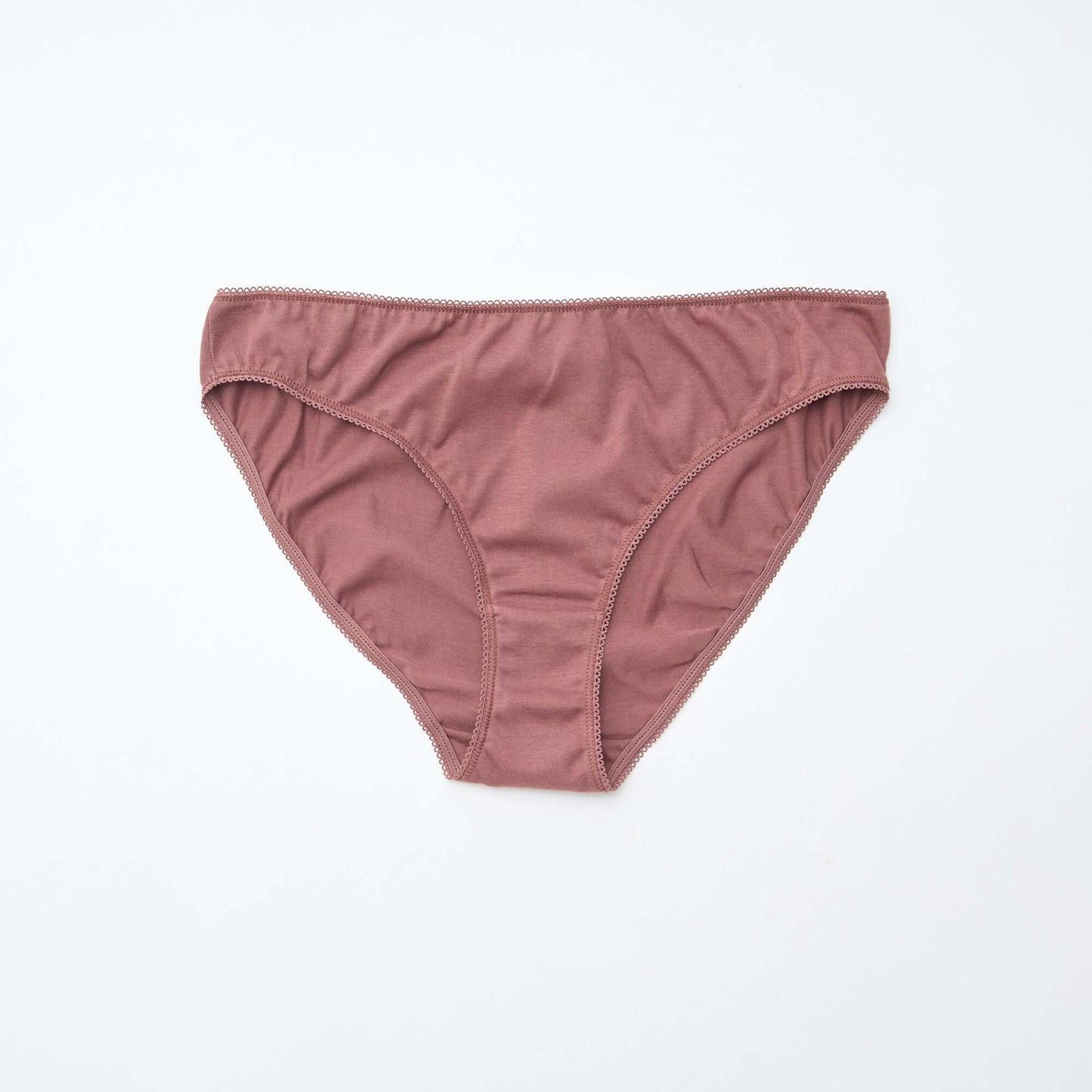 Lot de 5 culottes coton uni MARRON
