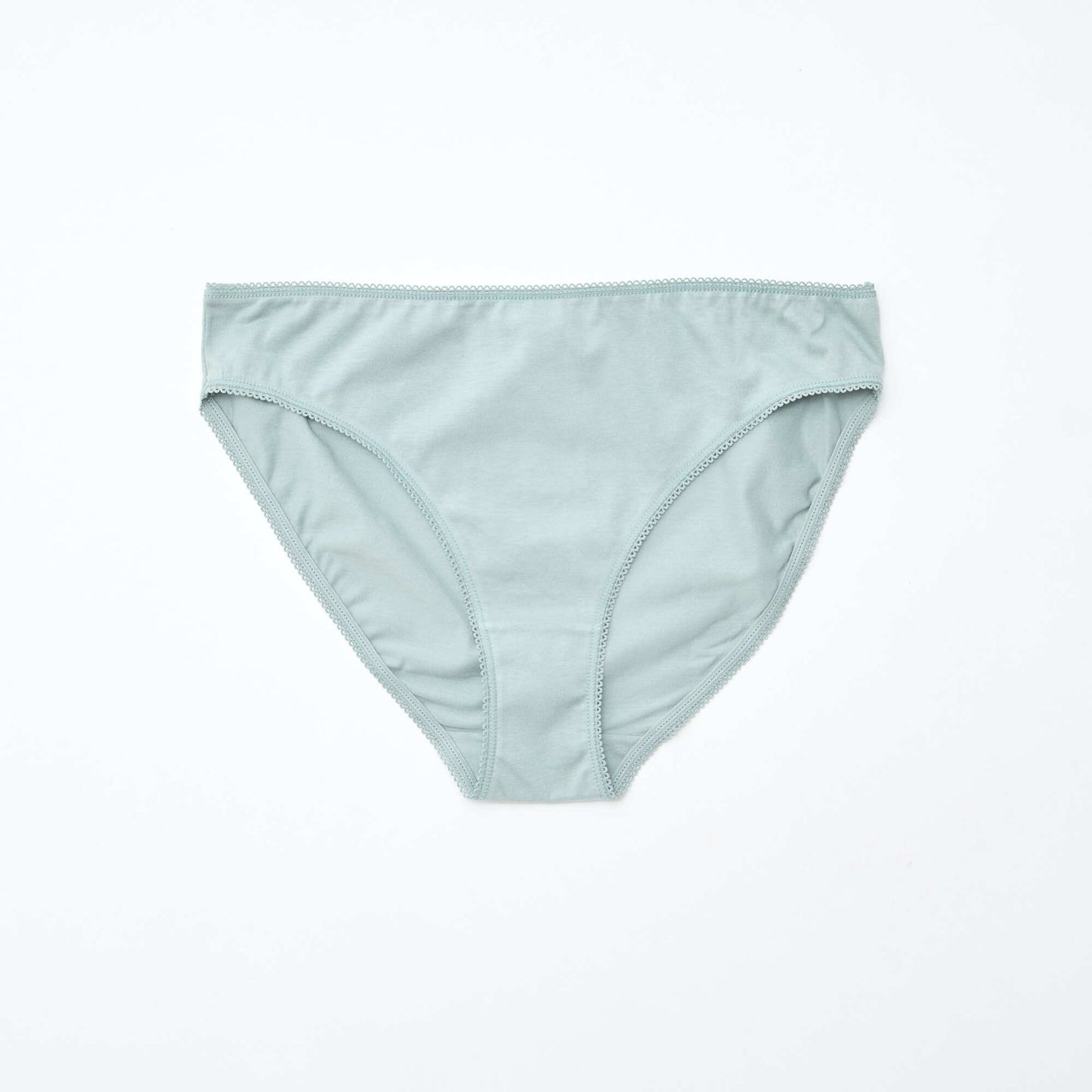 Lot de 5 culottes coton uni VERT