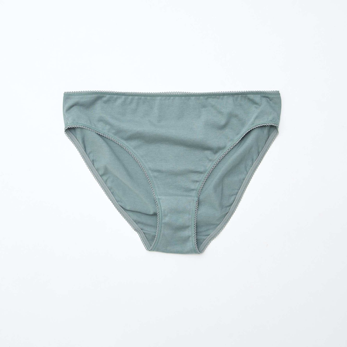 Lot de 5 culottes coton uni VERT
