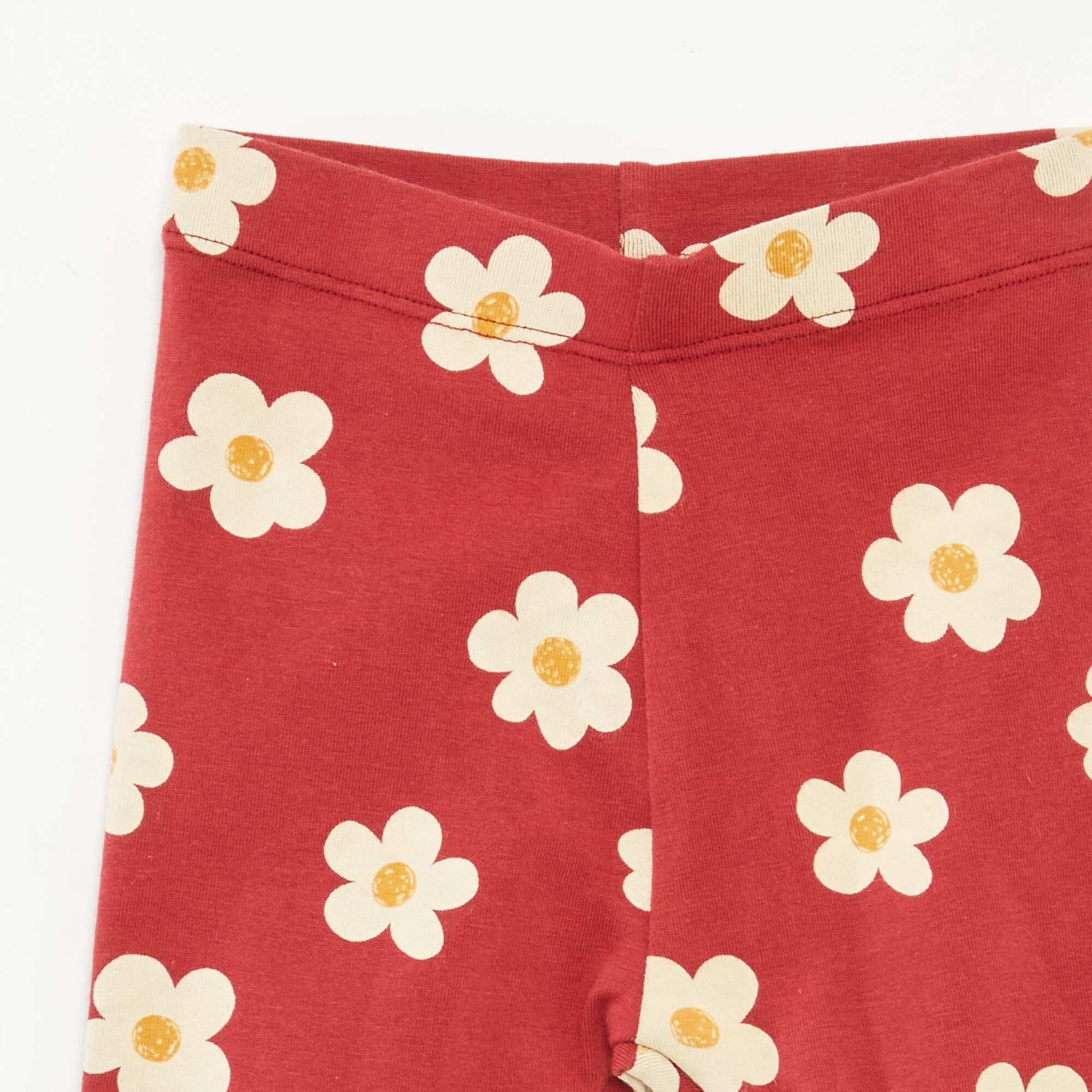 Legging long fantaisie ROUGE