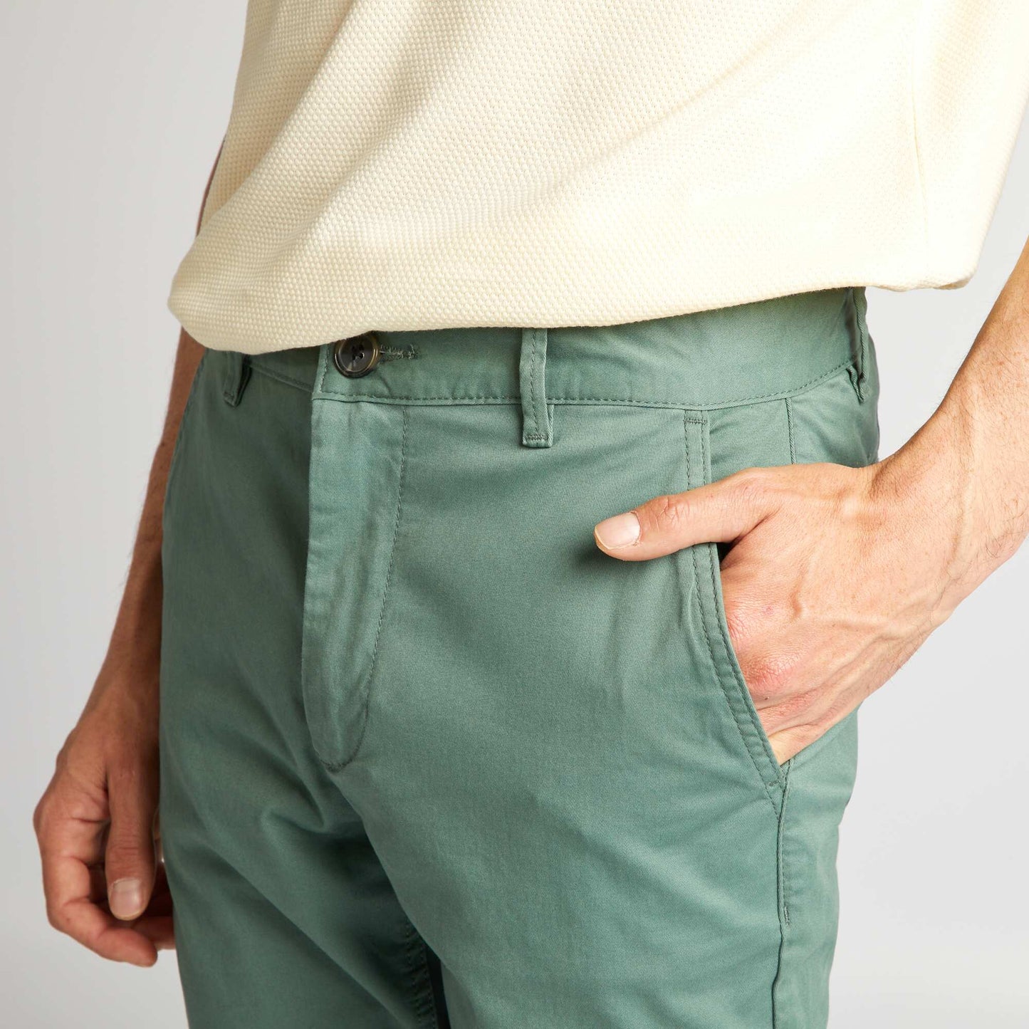 Chino skinny stretch - L32 Vert