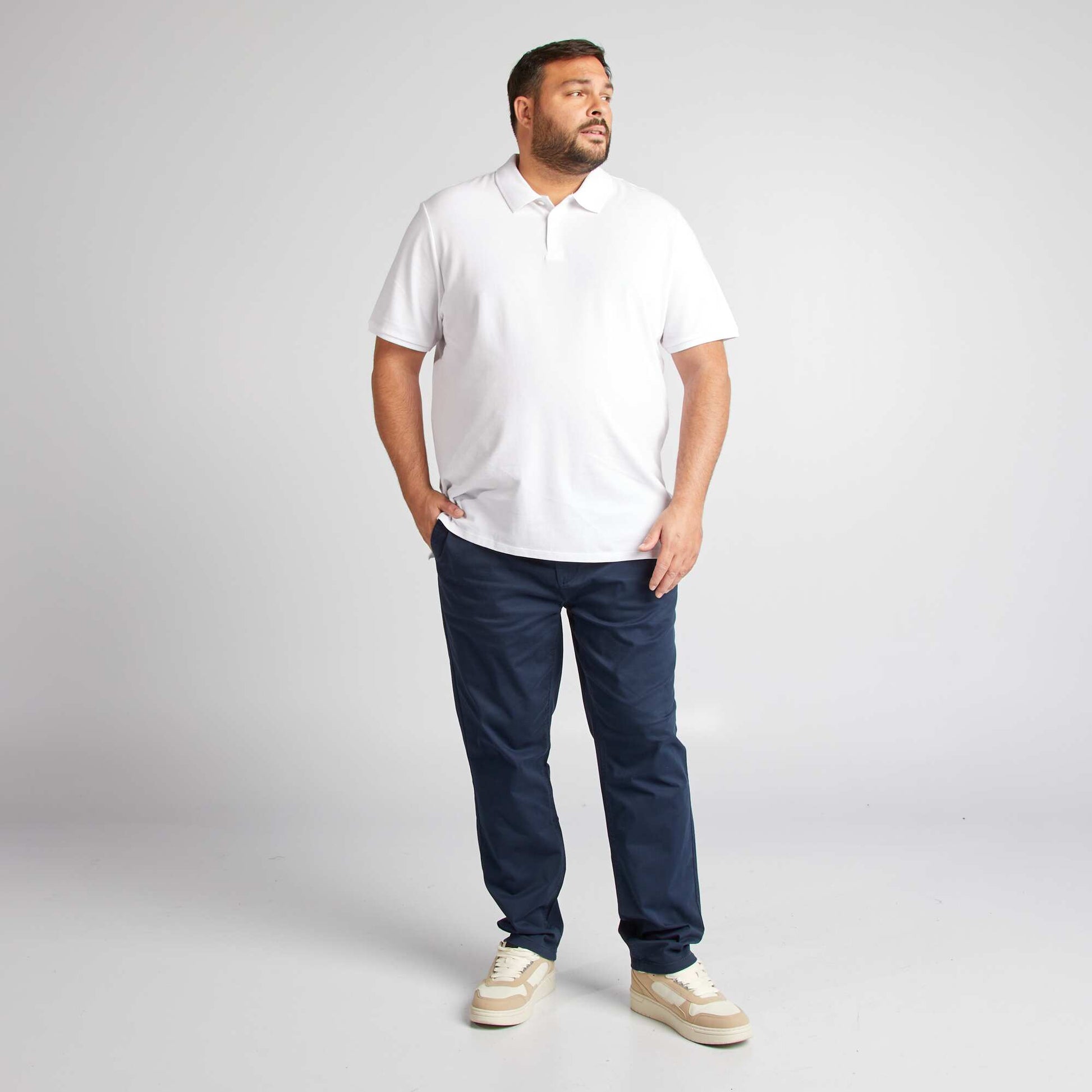 Chino slim - L34 BLEU MARINE