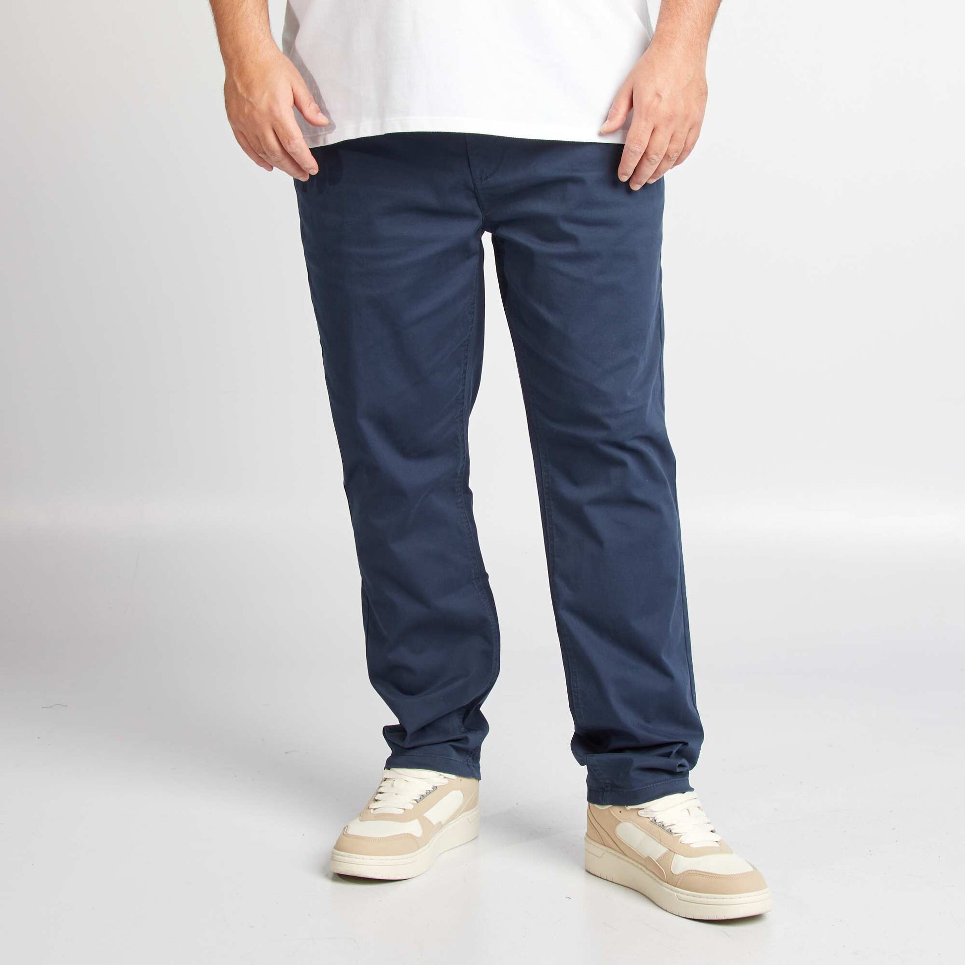Chino slim - L34 BLEU MARINE