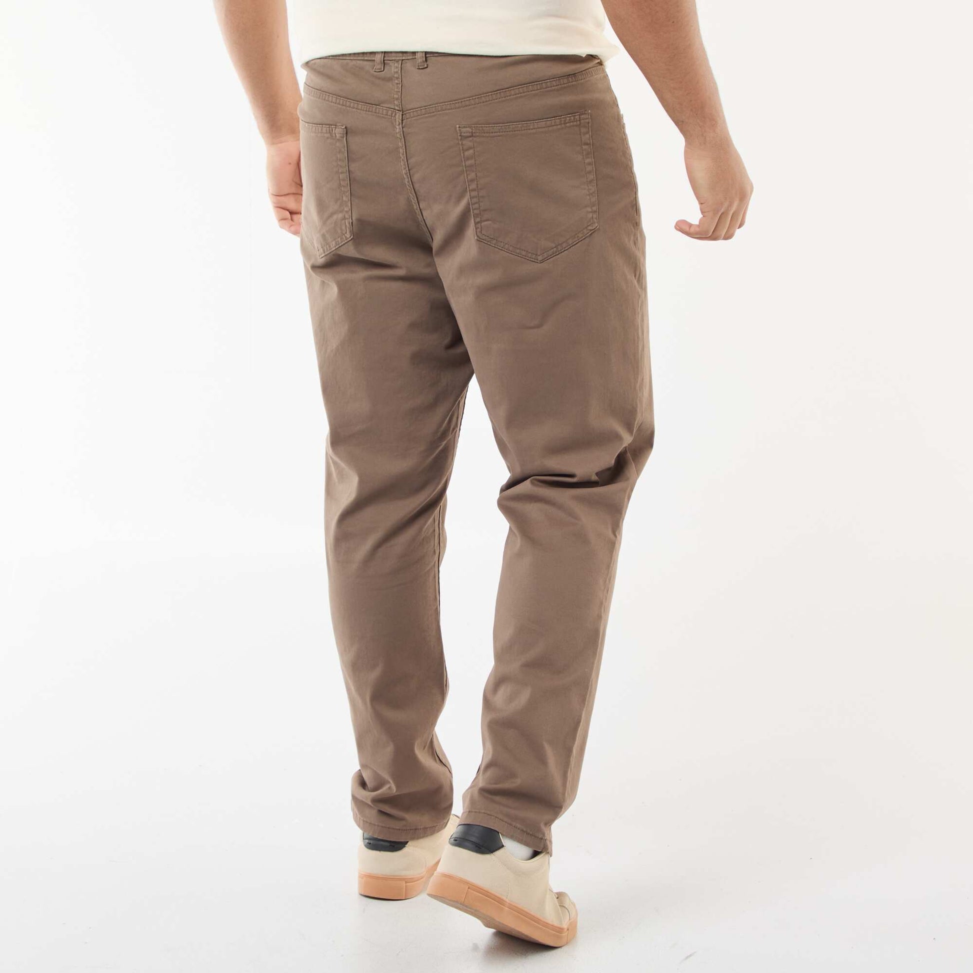 Pantalon slim - L34 MARRON