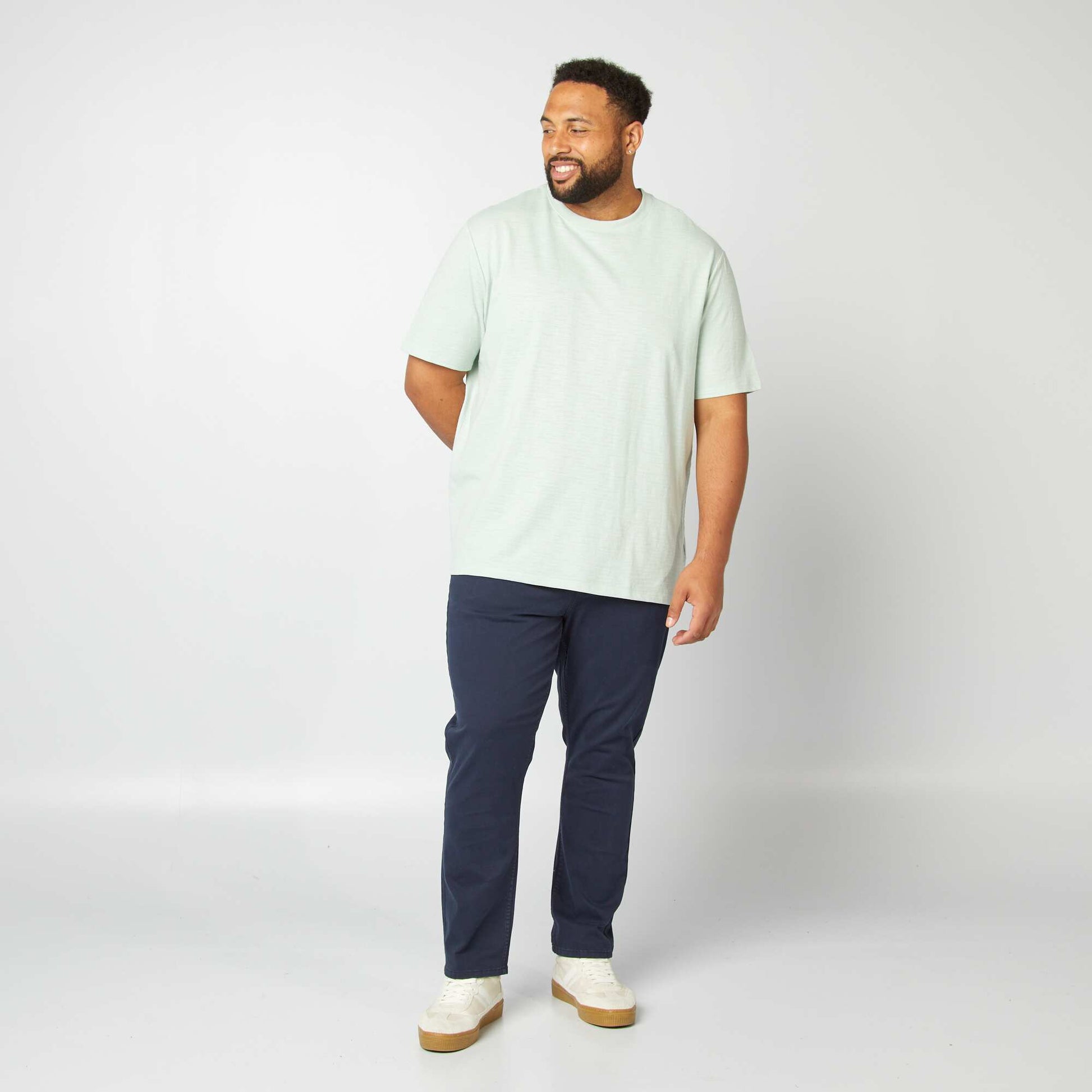 Pantalon slim - L34 BLEU MARINE