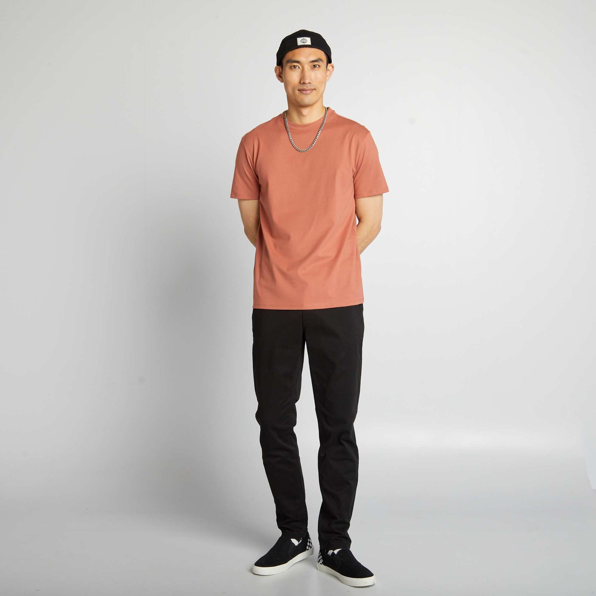 Pantalon chino slim L30 NOIR