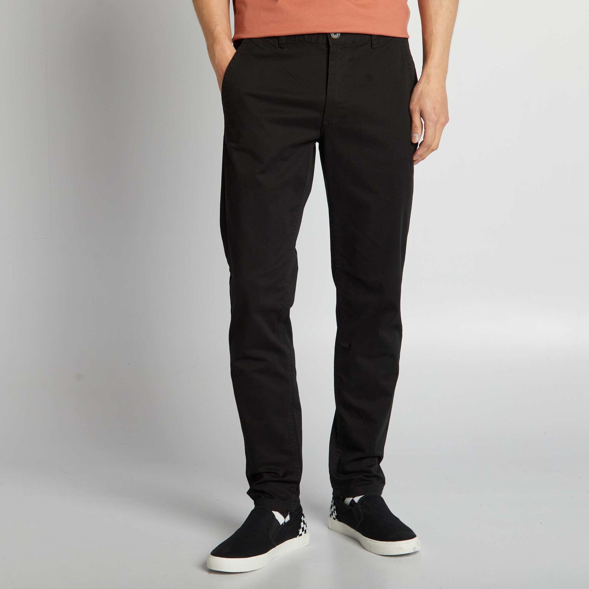 Pantalon chino slim L30 NOIR