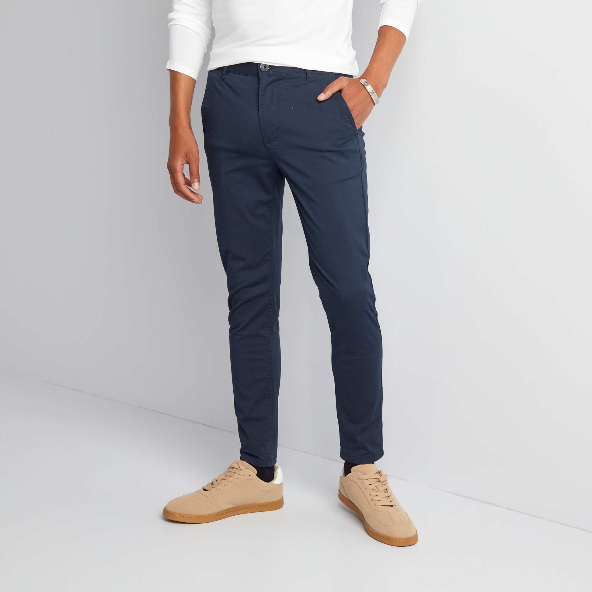 Chino slim - L34 BLEU