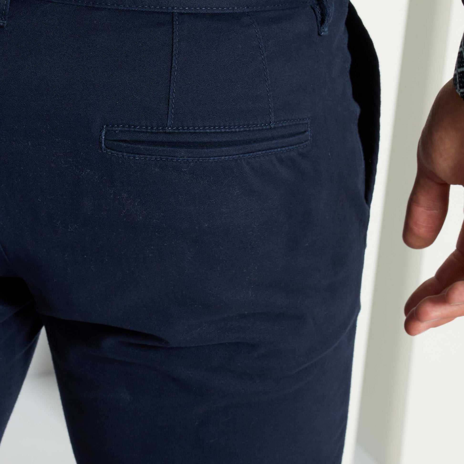 Chino skinny L30 BLEU MARINE