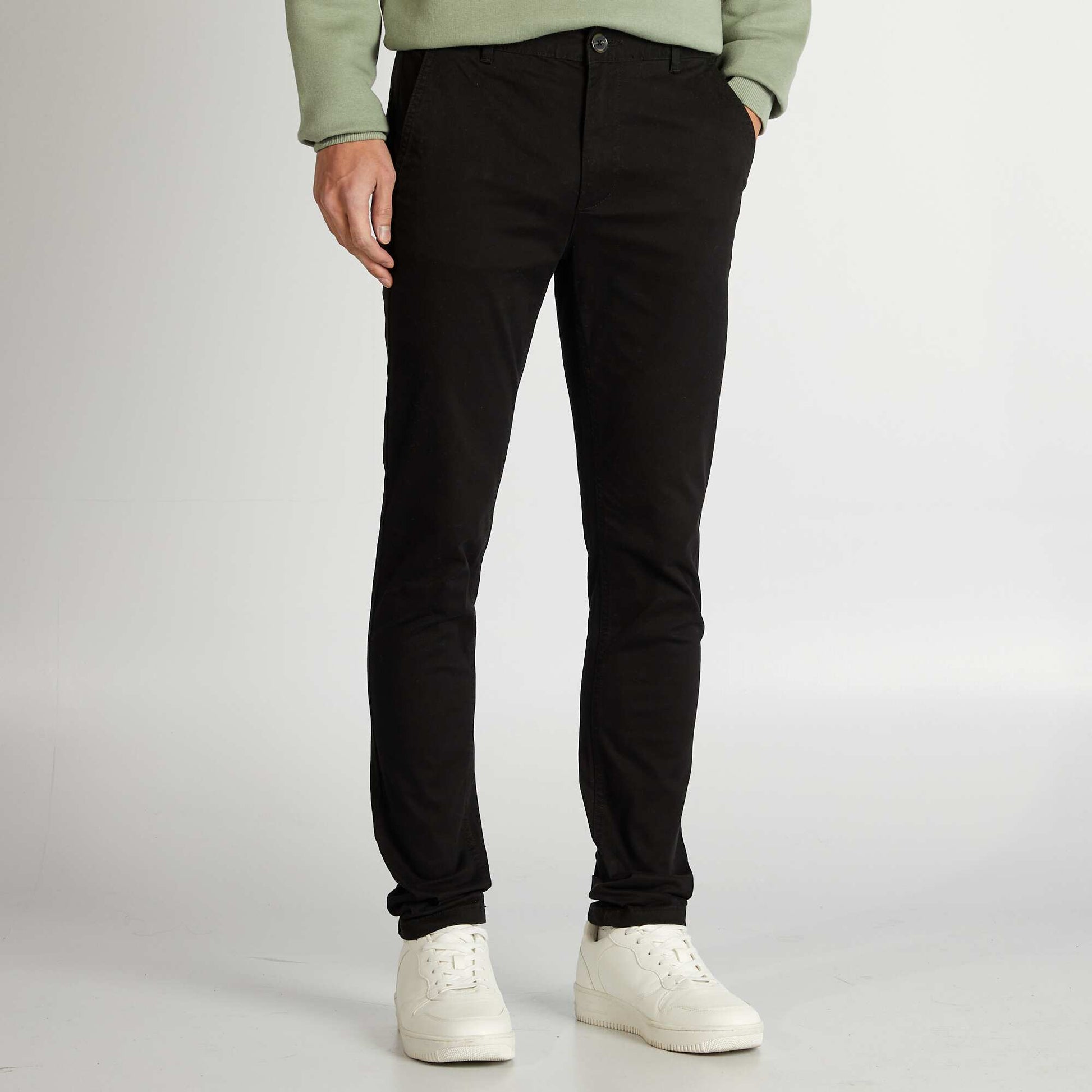 Chino skinny L34 NOIR