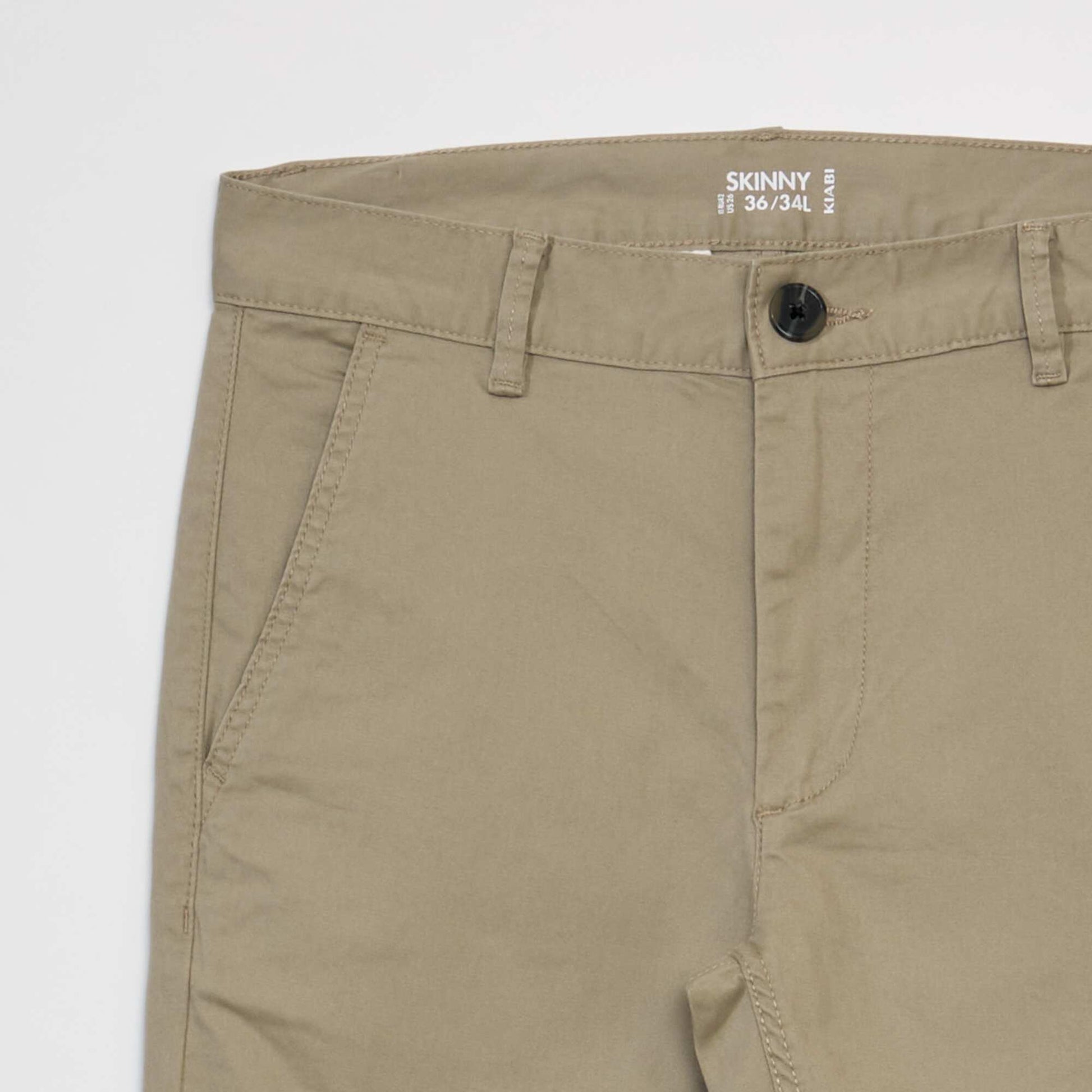 Chino skinny L34 BEIGE