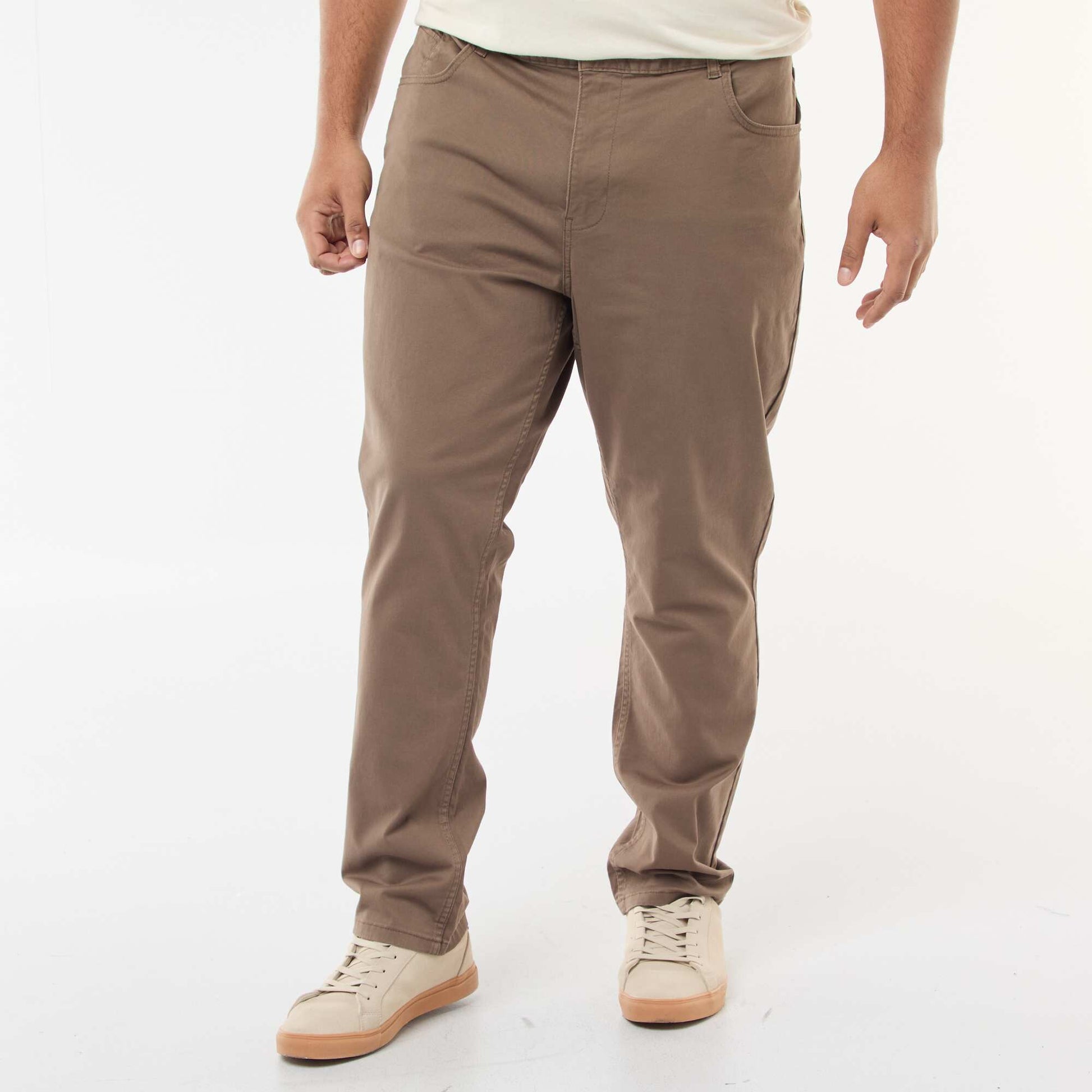 Pantalon slim - L30 MARRON