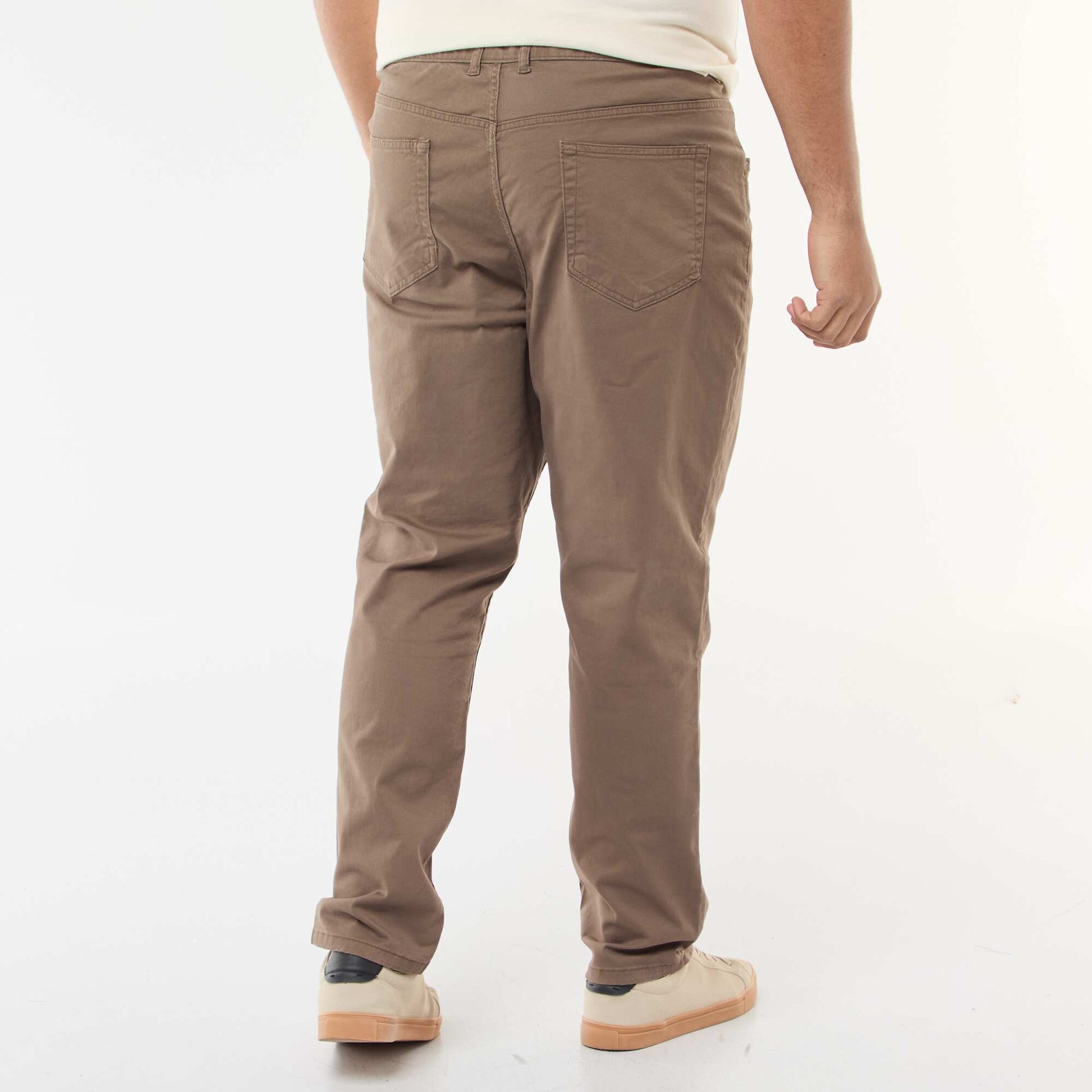 Pantalon slim - L30 MARRON