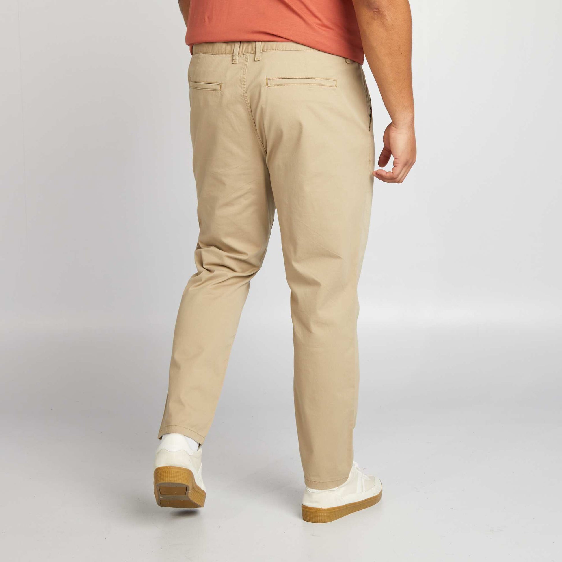 Chino slim en coton stretch - L30 BEIGE