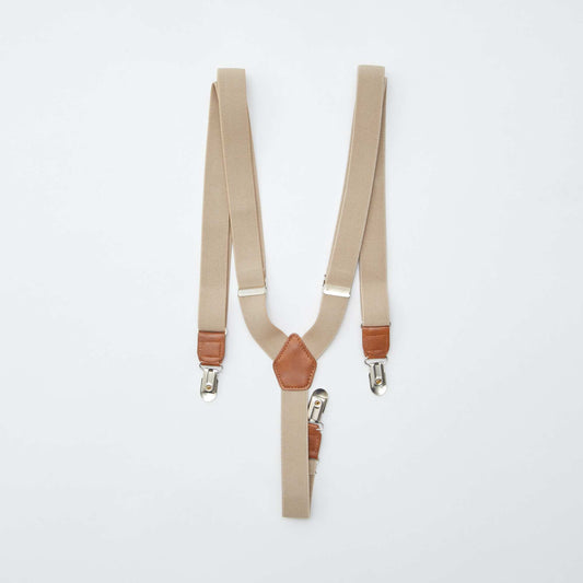 Bretelles unies BEIGE