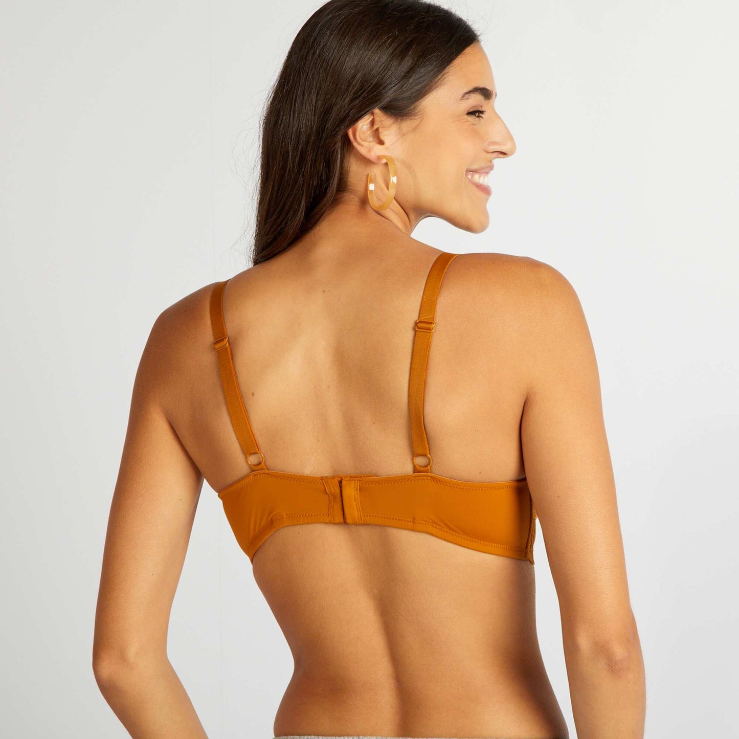 Soutien-gorge paddé bonnet D&E Moutarde