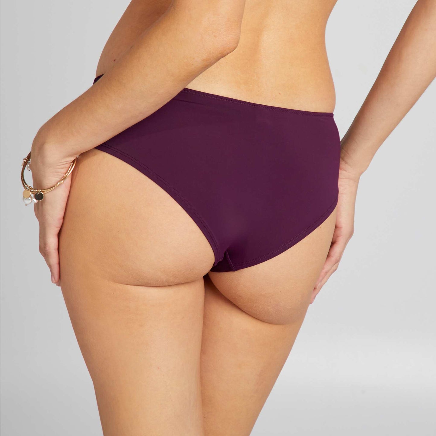 Shorty micro et dentelle Violet