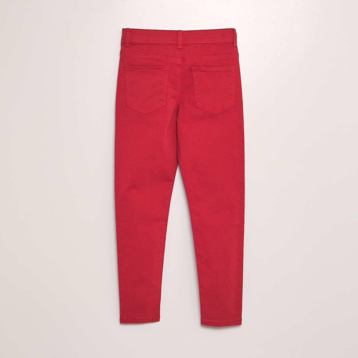 Jean skinny 5 poches Rouge