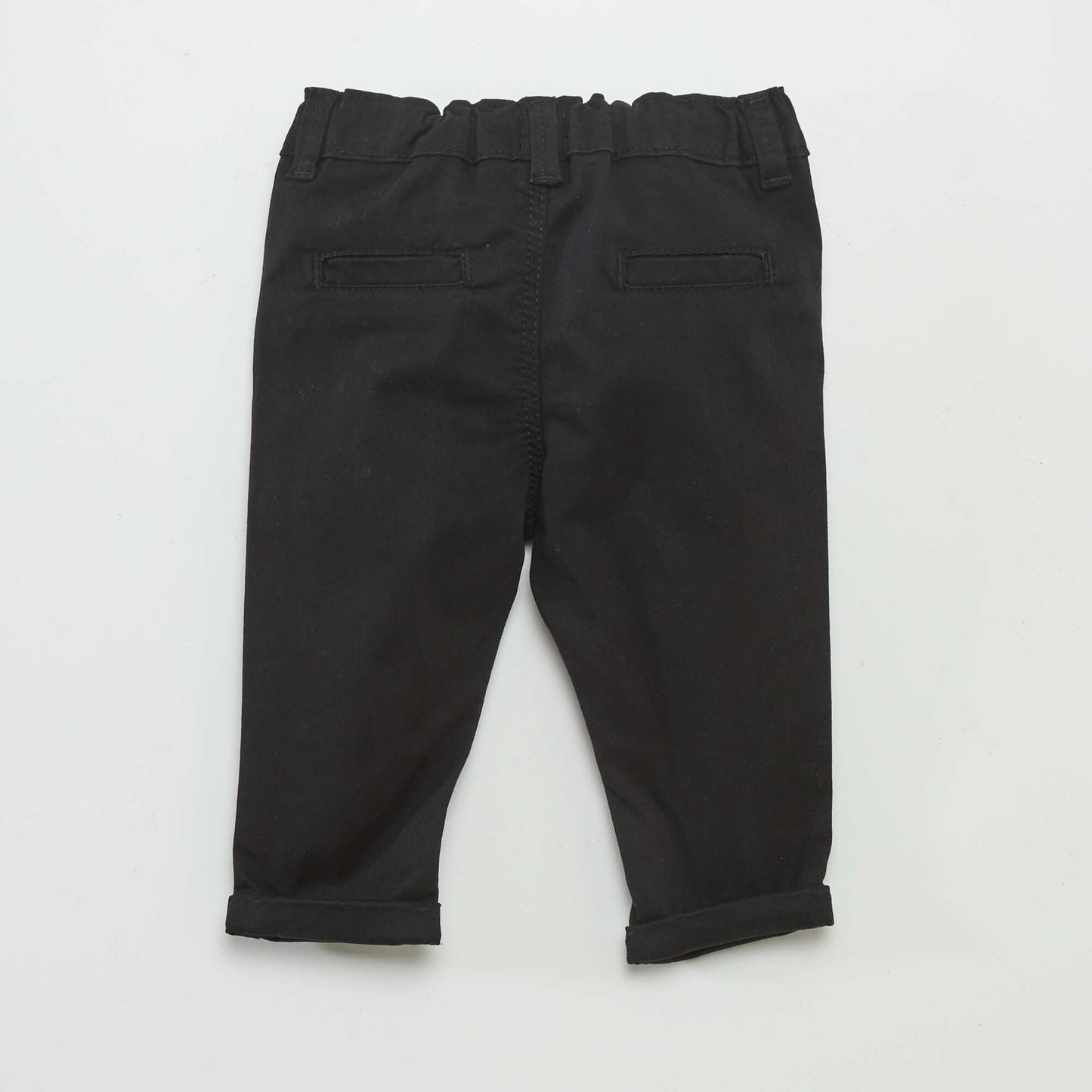 Pantalon chino uni noir