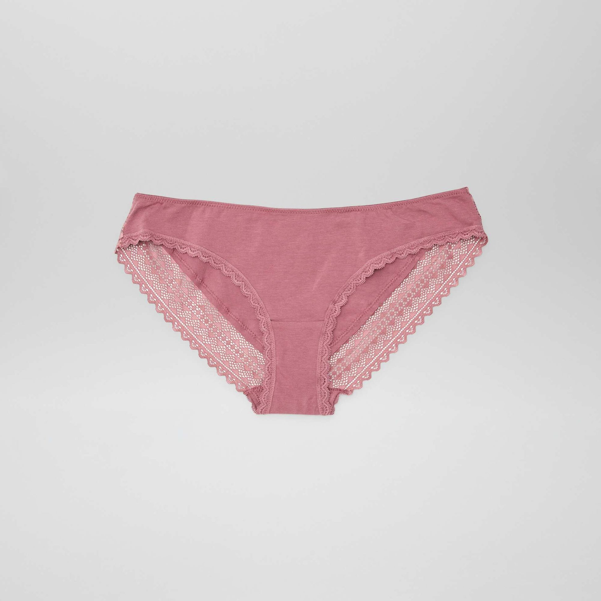 Lot de 3 culottes coton dentelle VIOLET