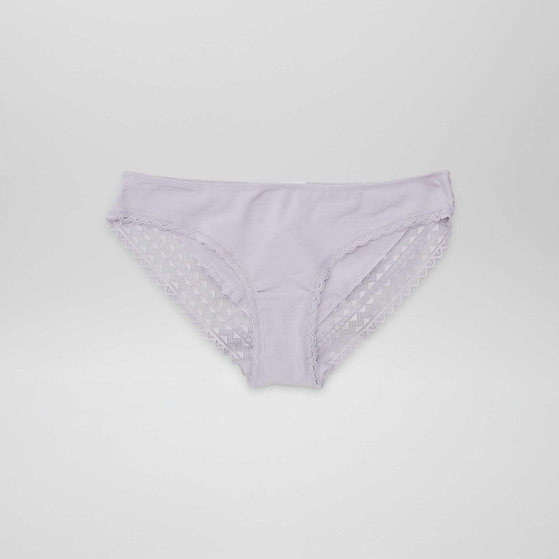 Lot de 3 culottes coton dentelle VIOLET