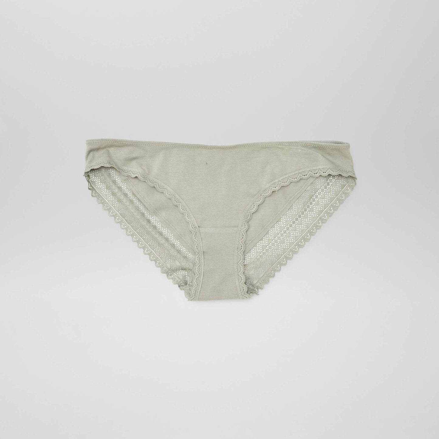 Lot de 3 culottes coton dentelle KAKI
