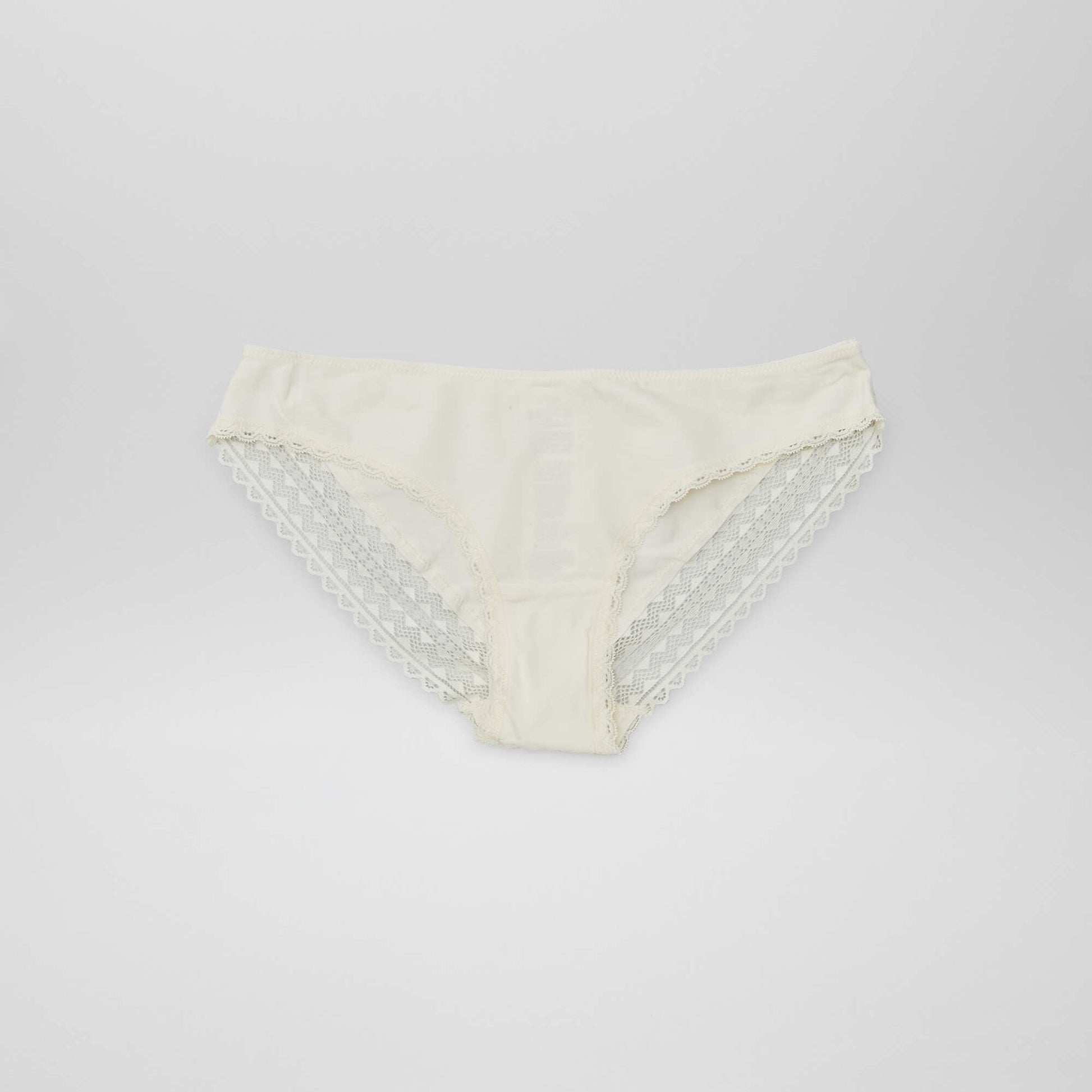Lot de 3 culottes coton dentelle KAKI