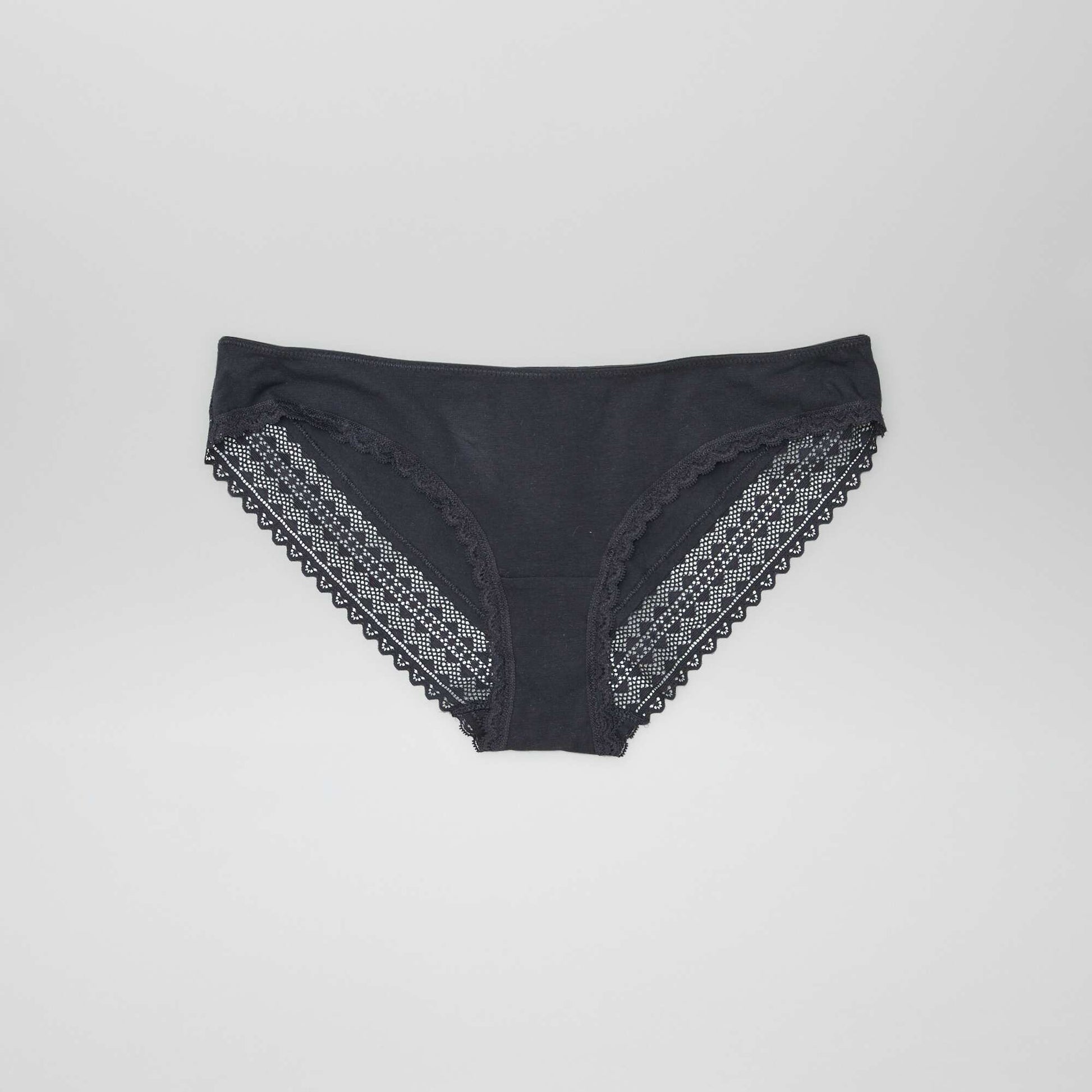 Lot de 3 culottes coton dentelle KAKI