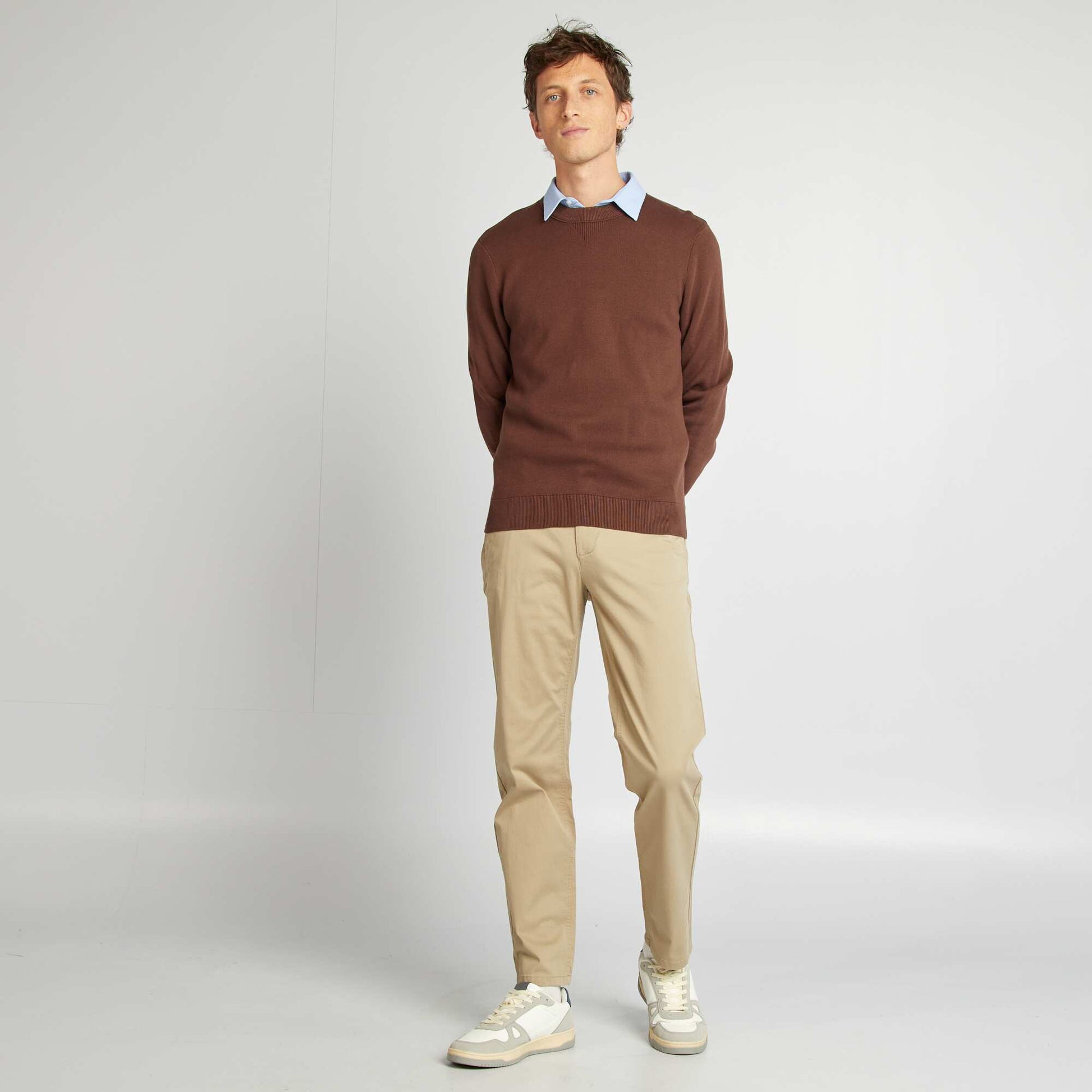 Pantalon chino regular - L32 BEIGE