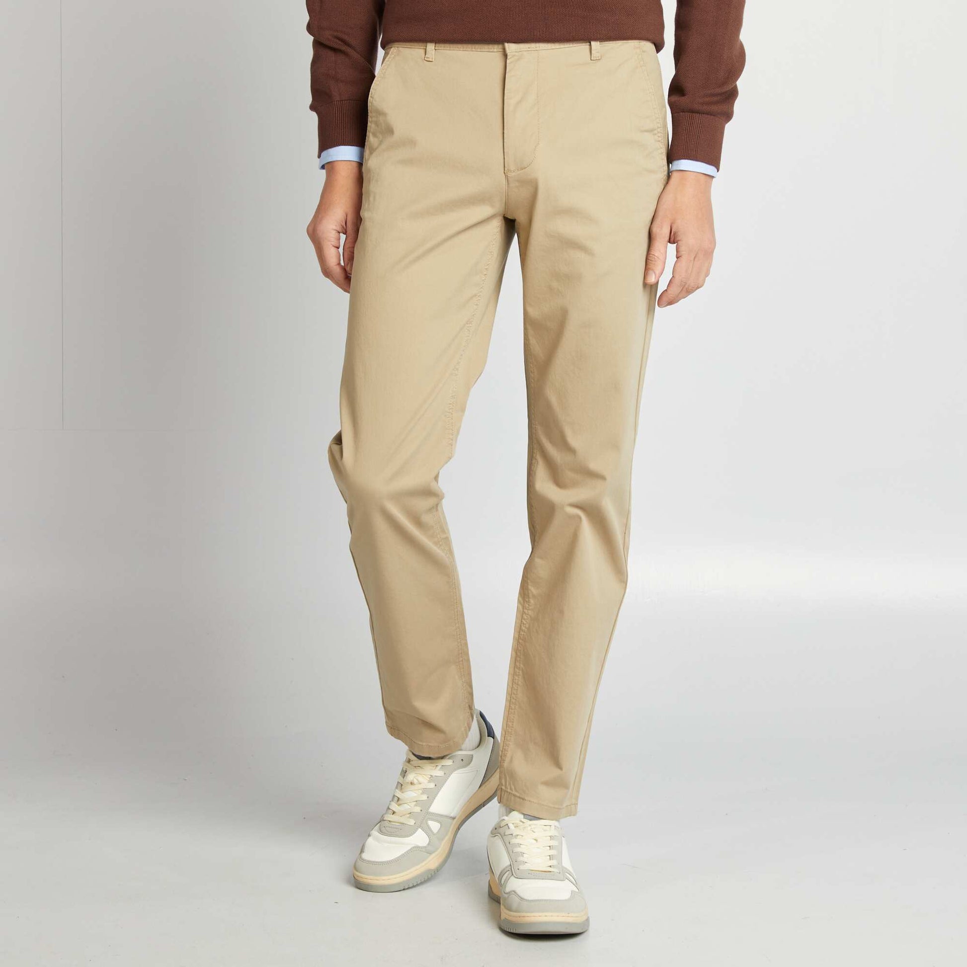 Pantalon chino regular - L32 BEIGE