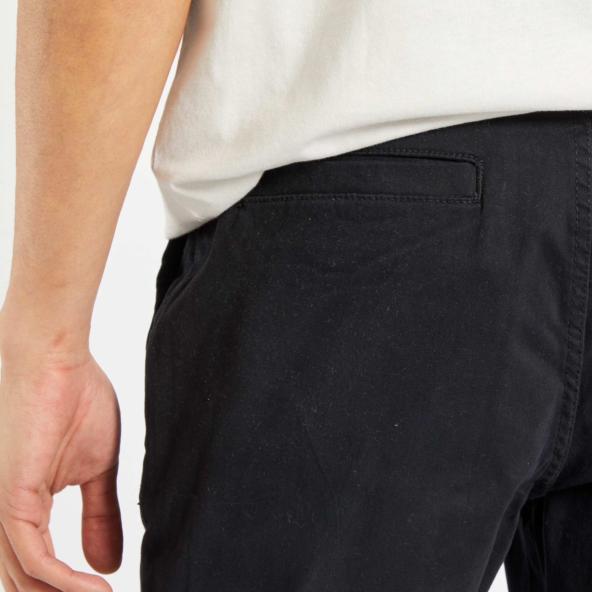 Pantalon chino regular - L32 NOIR