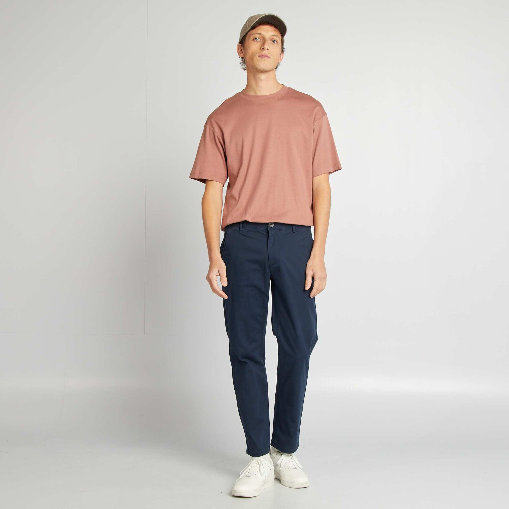 Pantalon chino regular - L30 BLEU MARINE