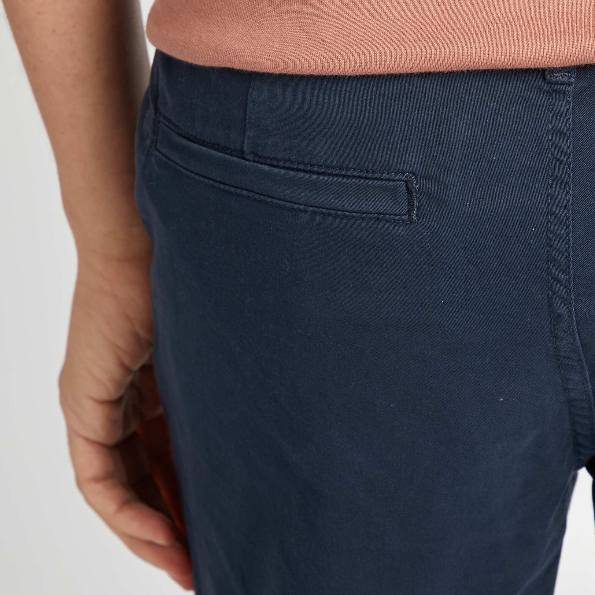 Pantalon chino regular - L30 BLEU MARINE