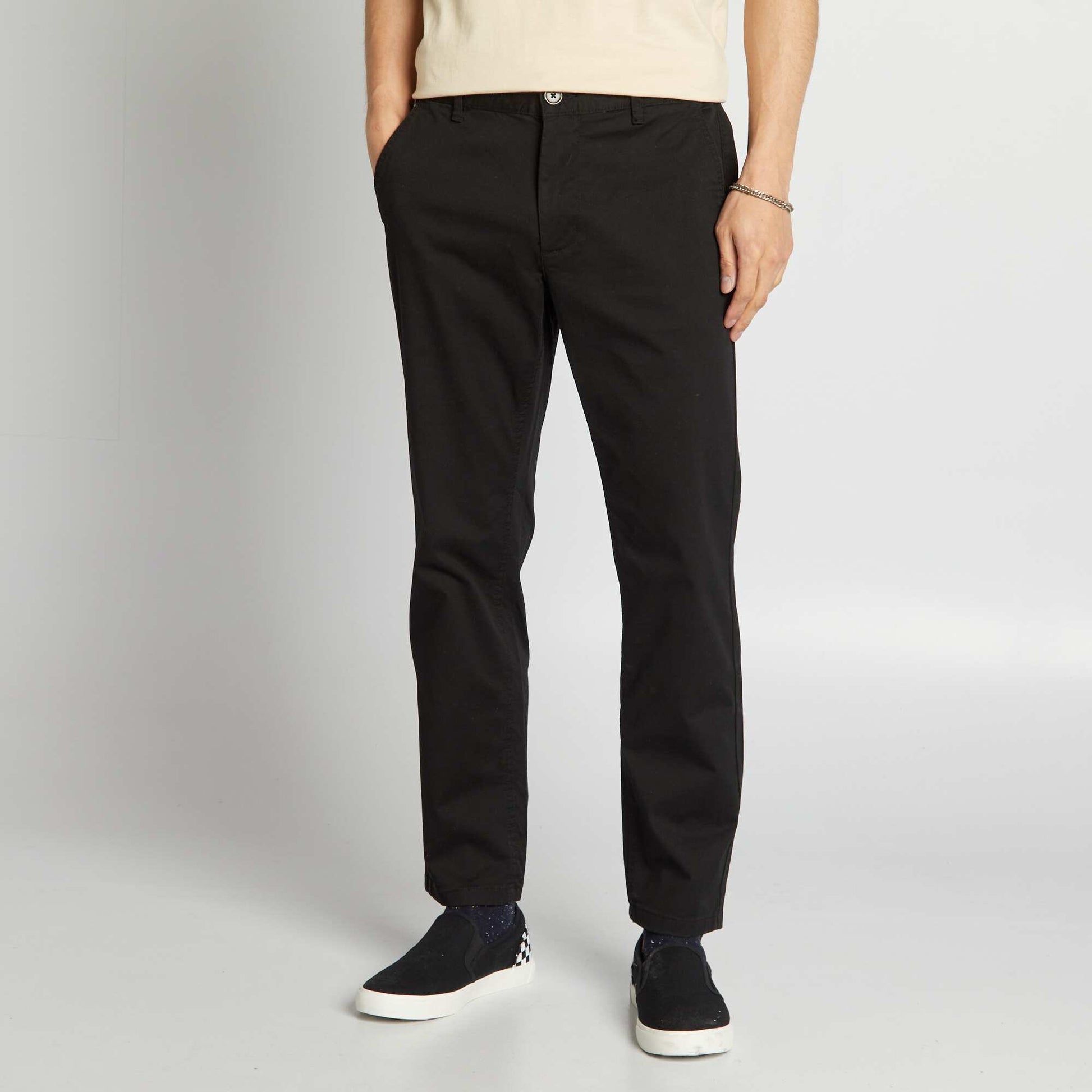 Pantalon chino regular - L30 NOIR