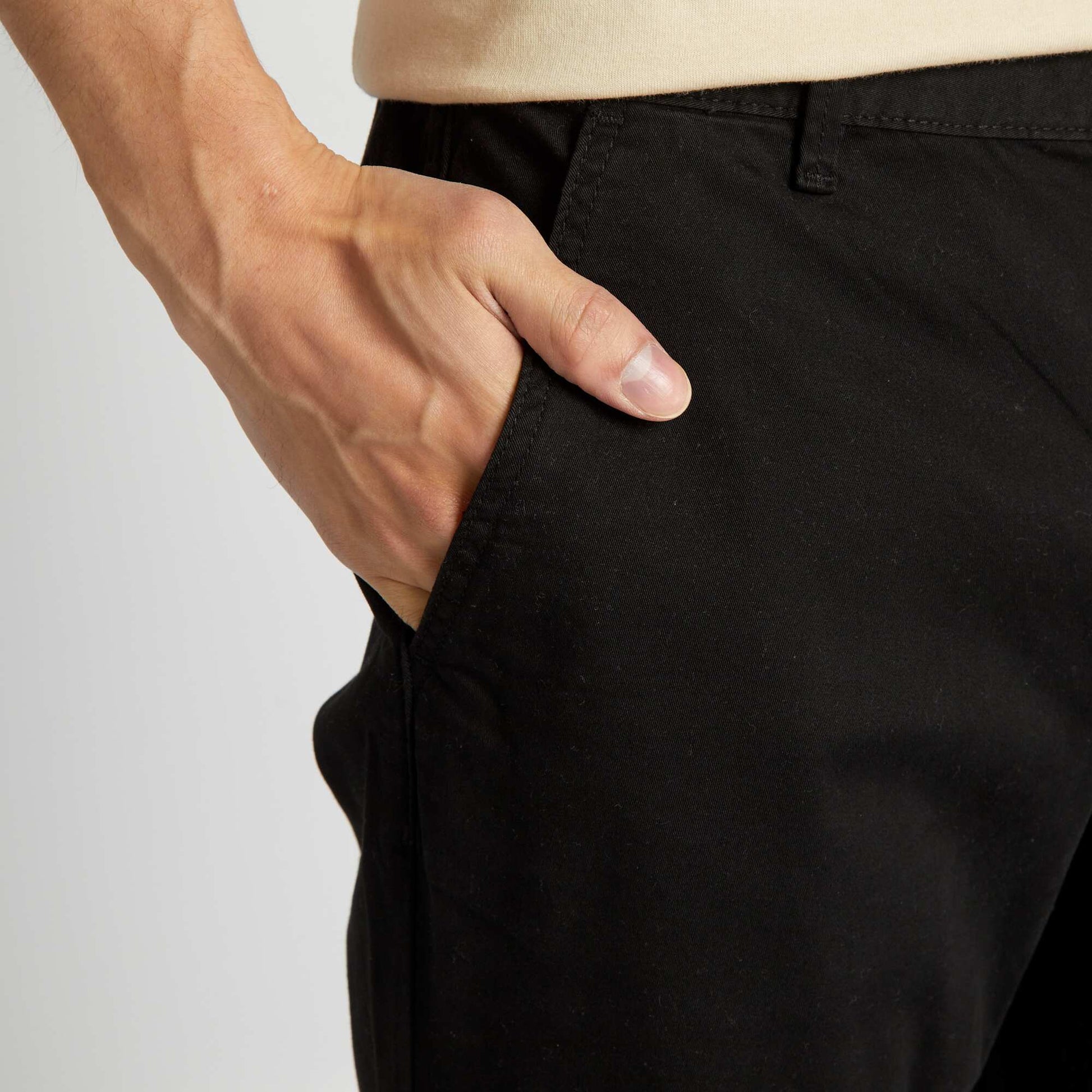 Pantalon chino regular - L30 NOIR