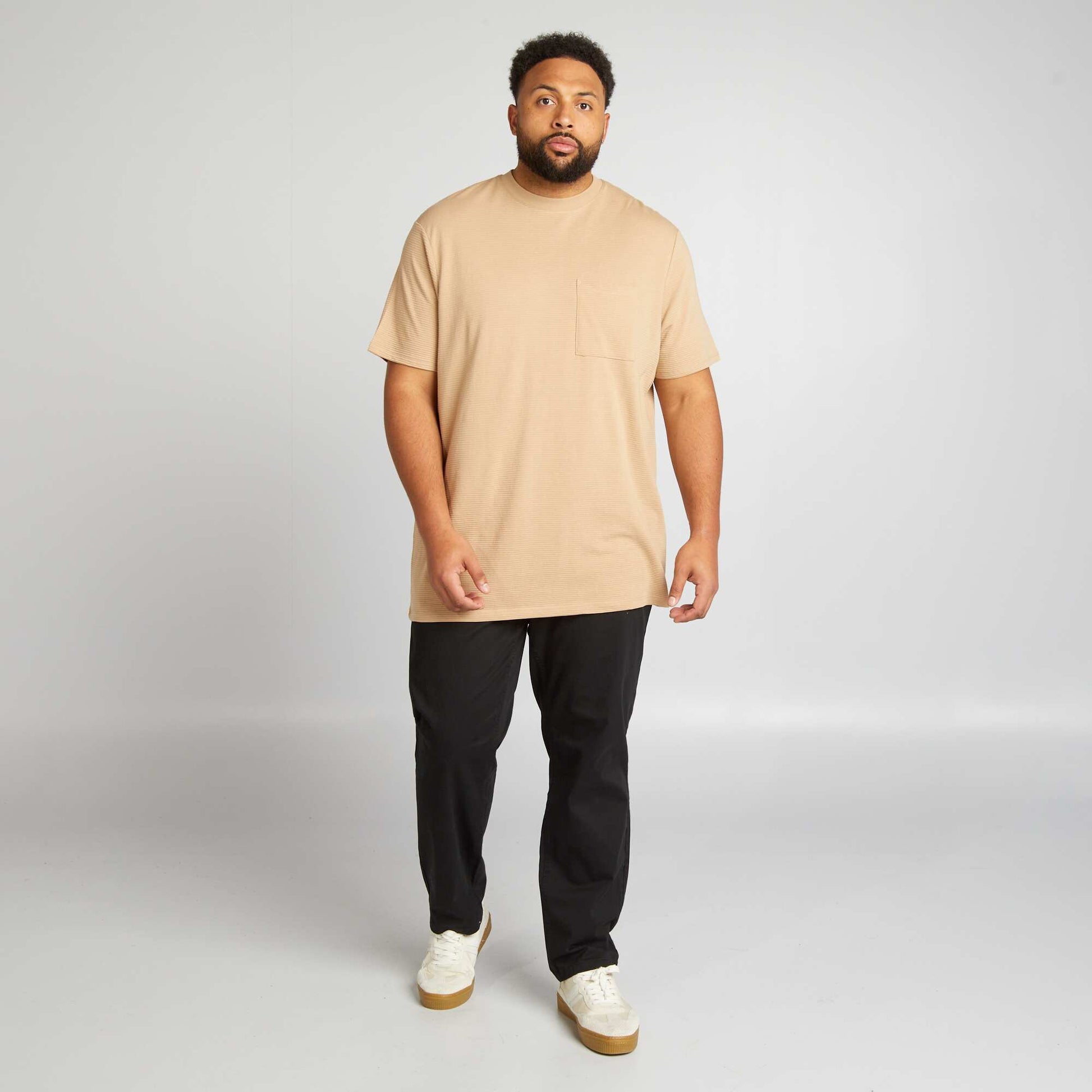 Chino à coupe droite - L32 NOIR