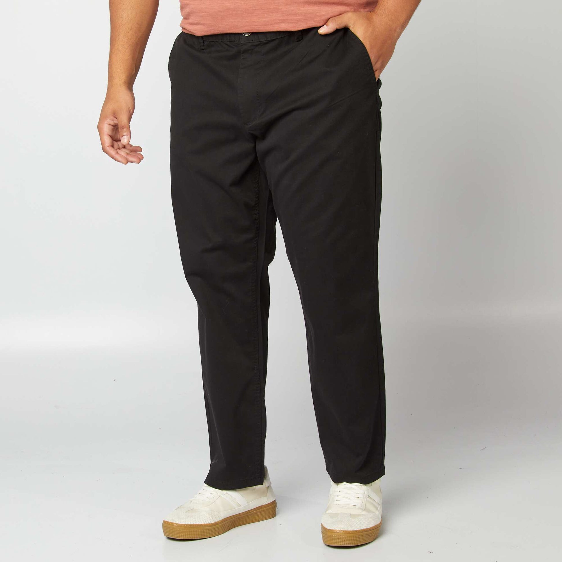 Pantalon chino droit - L30 NOIR
